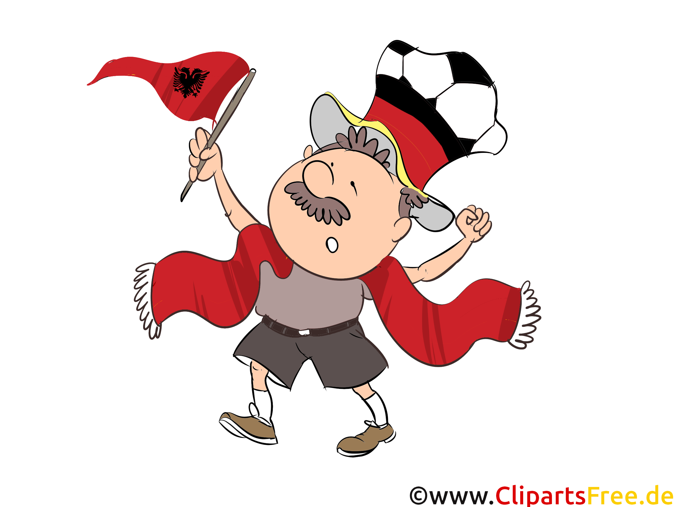 Illustrations Albanie Football Joueurs à colorier