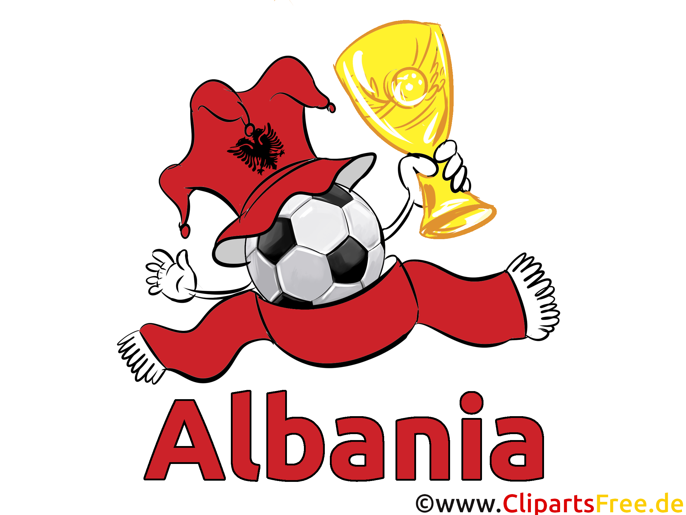 Illustrations Football Albanie Joueurs télécharger