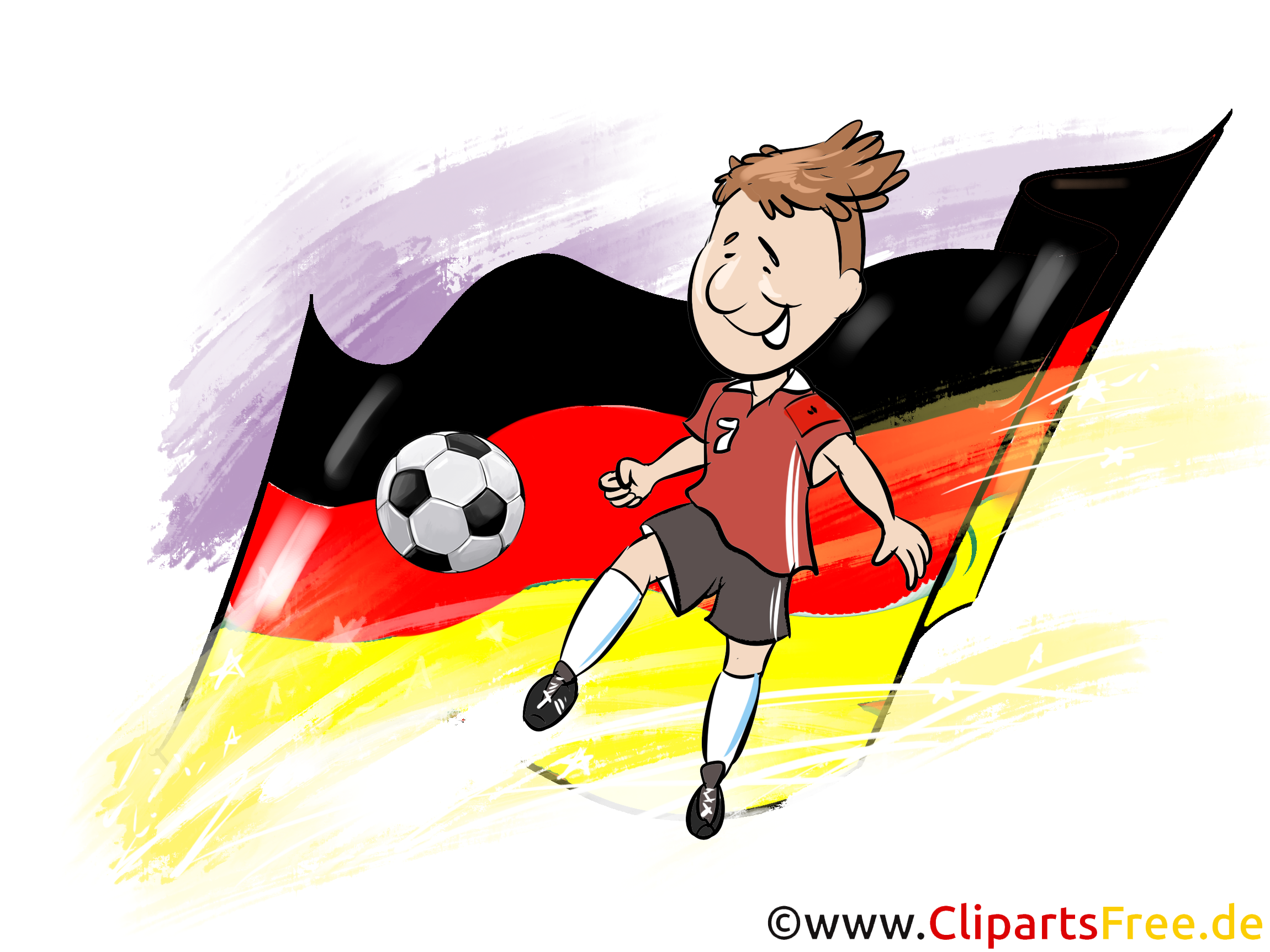 Joueur de Football Image Clipart gratuitement télécharger