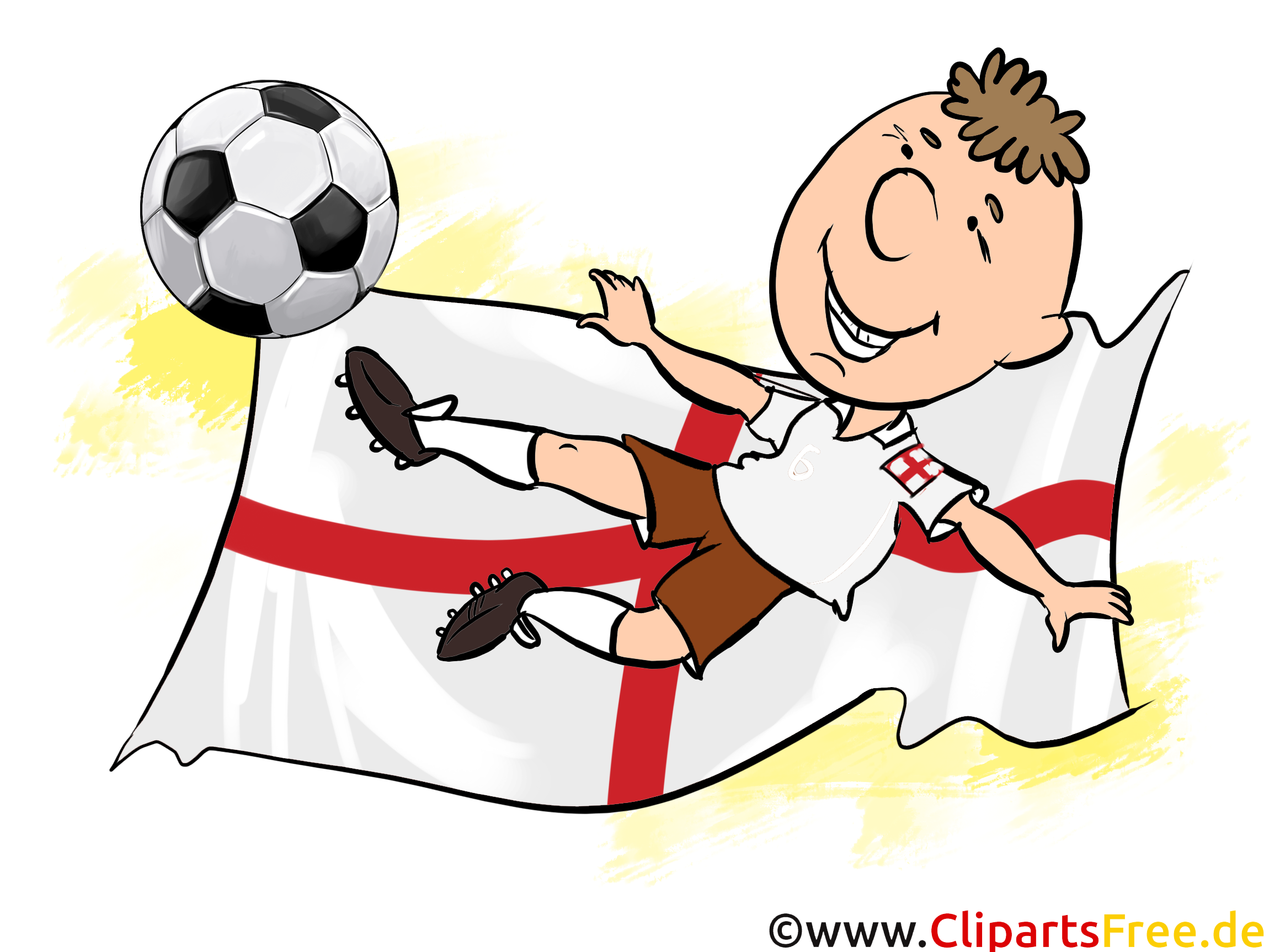 Illustrations Angleterre Football Joueurs télécharger