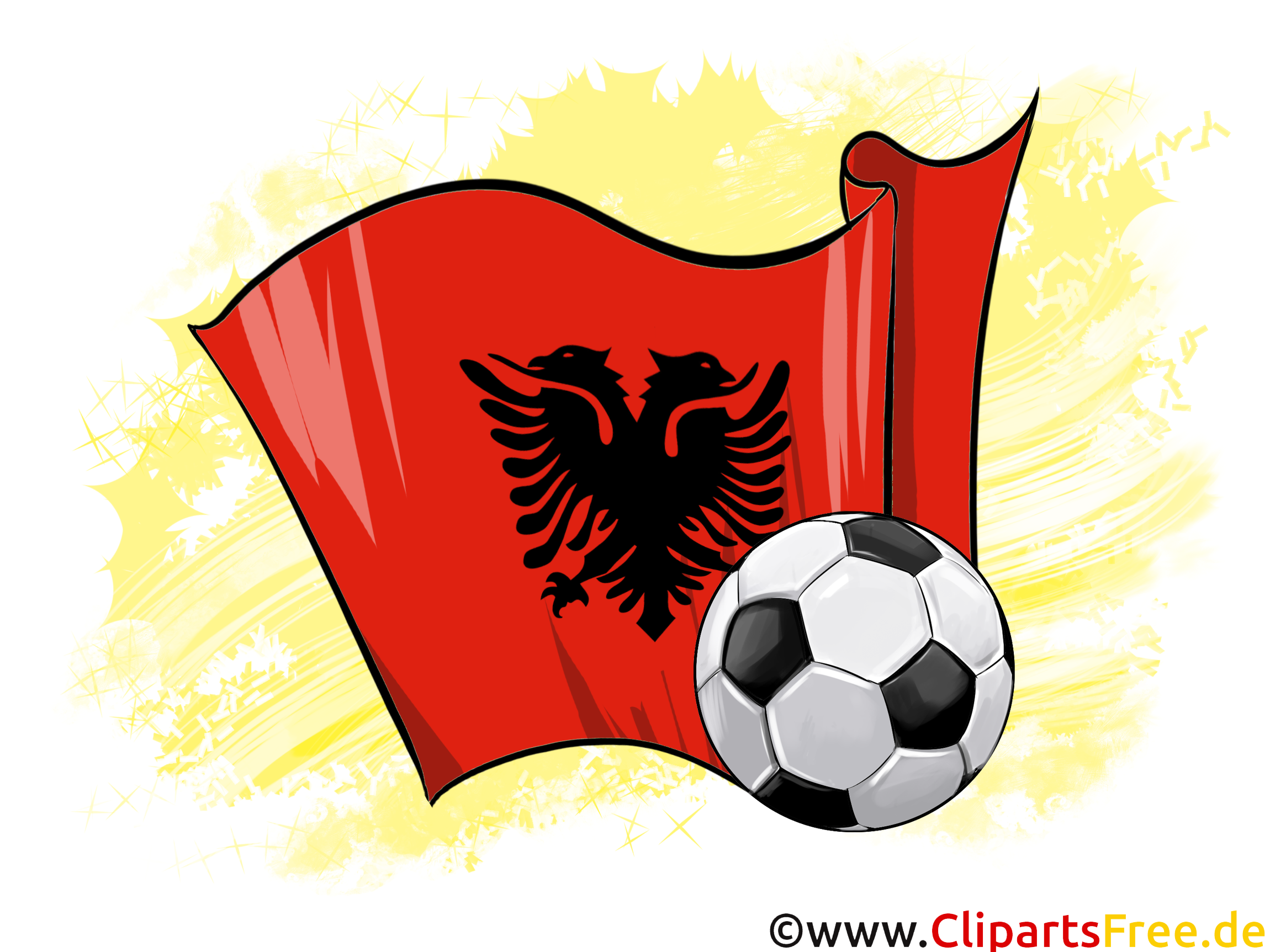 Albanie Drapeau Championnat d'Europe d'Monde pour télécharger