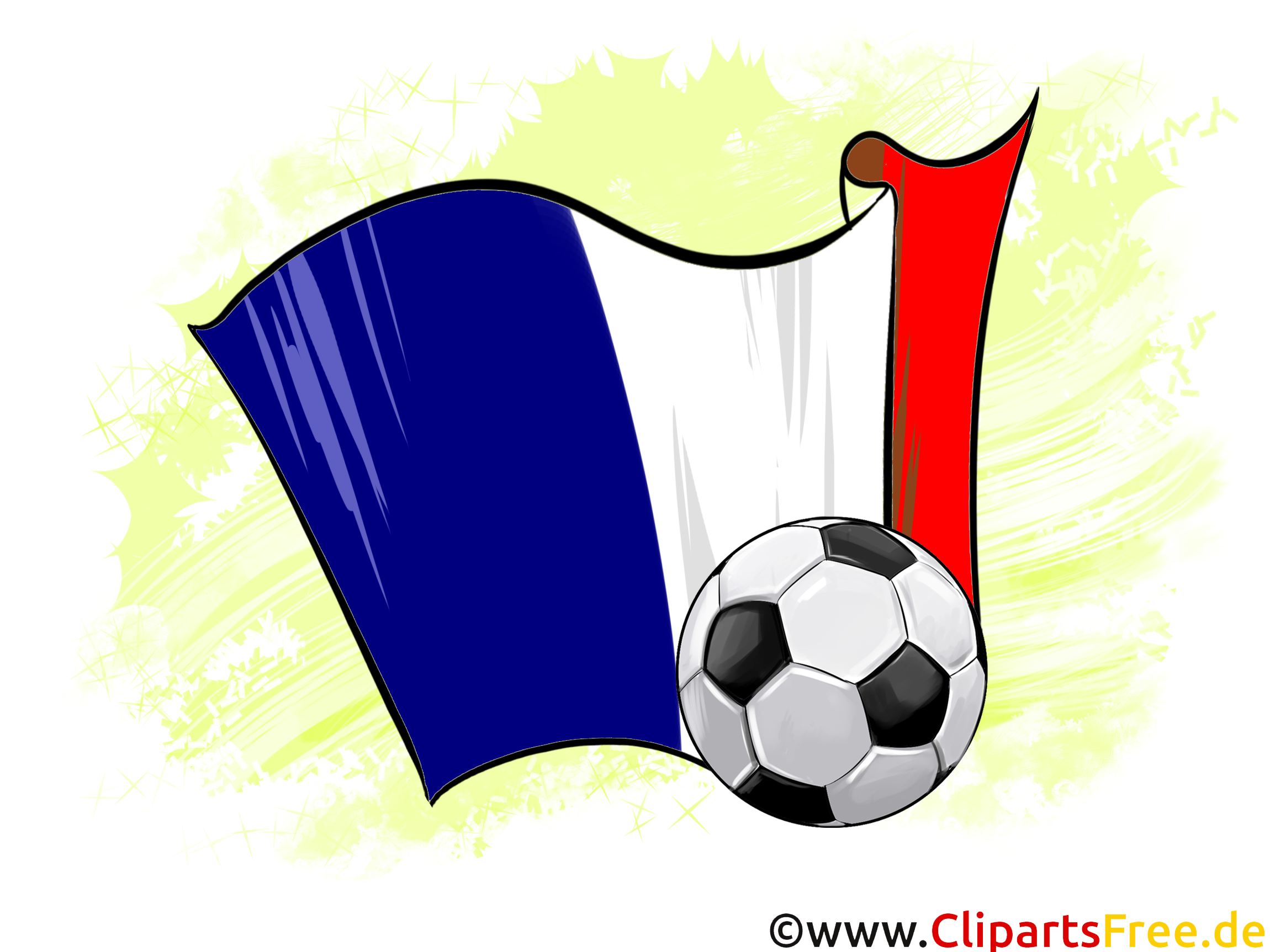 France Drapeau Cliparts Soccer pour télécharger