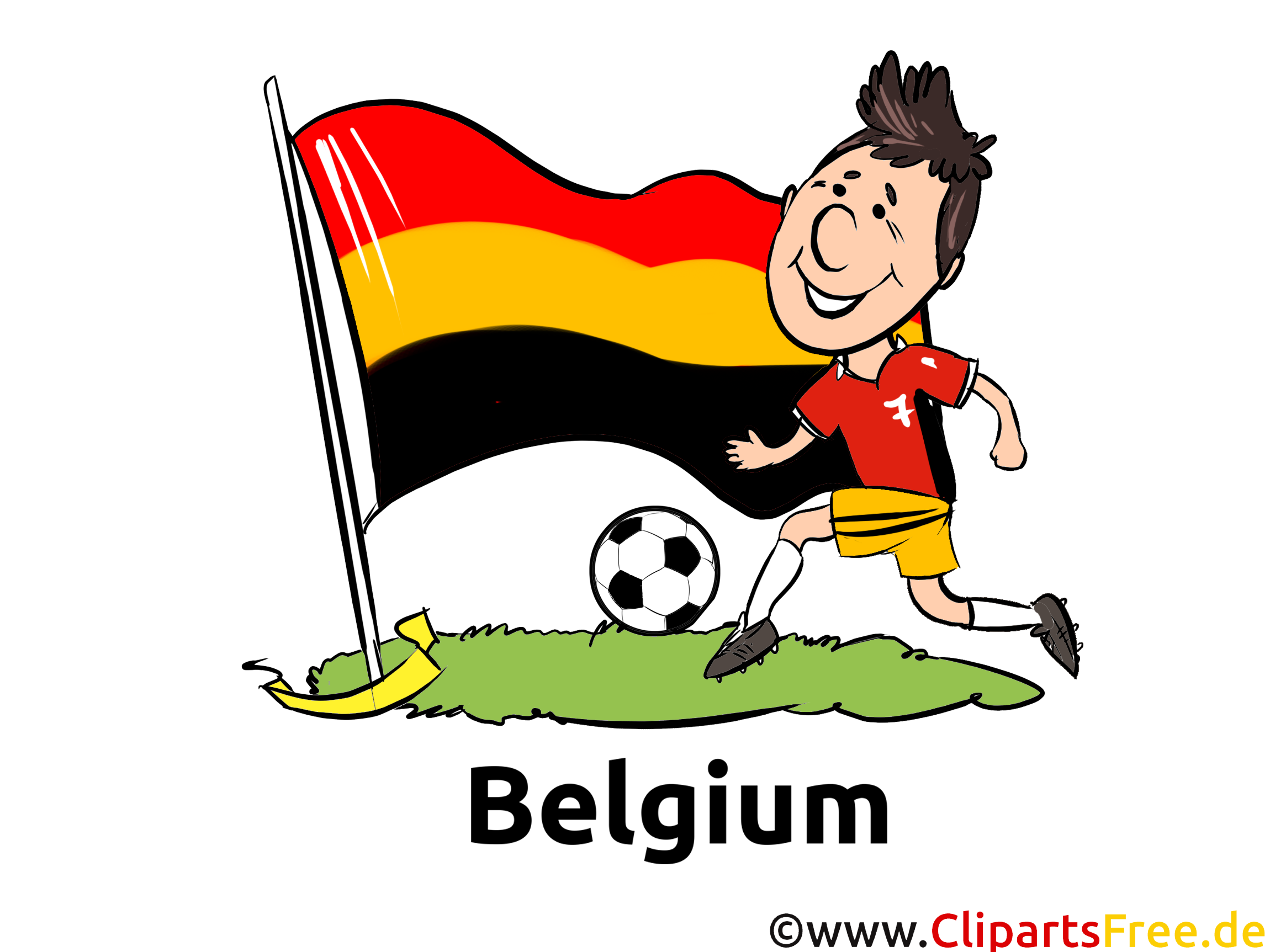 Belgique Joueurs Cliparts Soccer pour télécharger - Belgique football dessin, picture, image ...