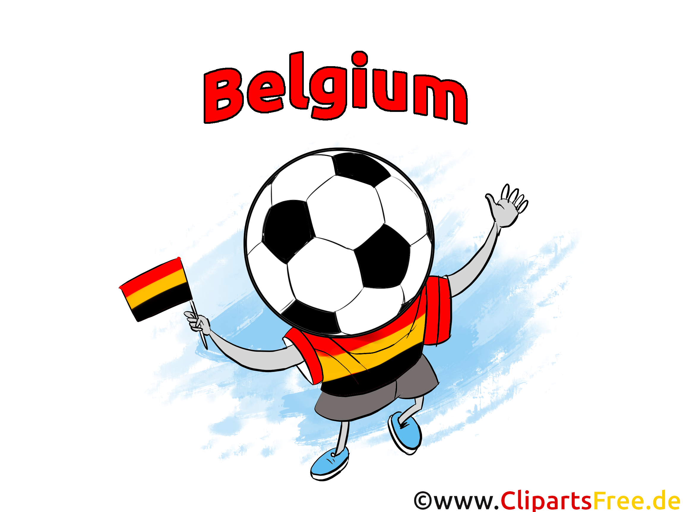 Cliparts Soccer Images pour télécharger Belgique