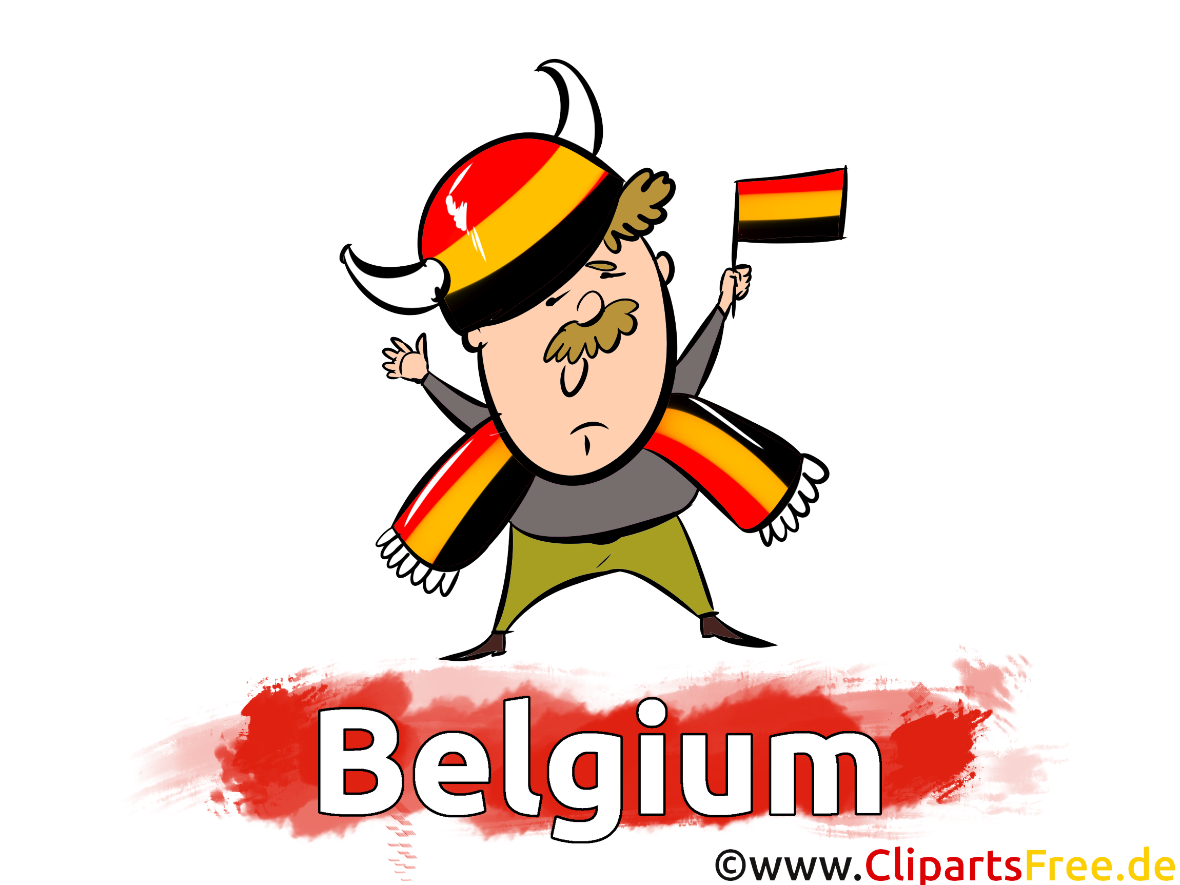 Illustration Soccer Belgique gratuitement télécharger