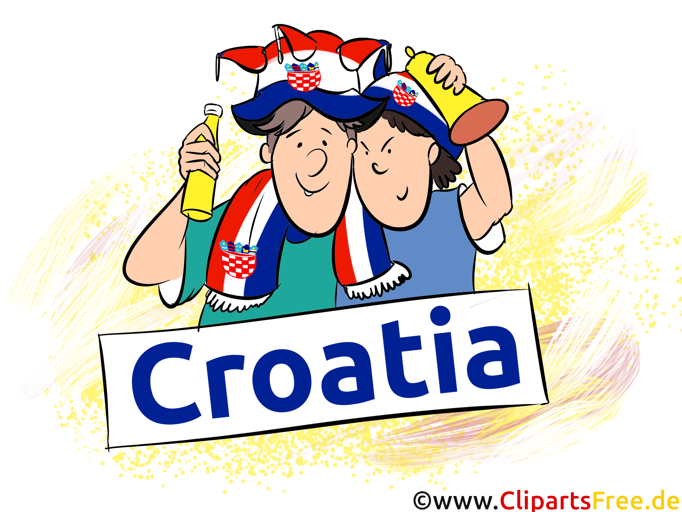 Fans Croatie Soccer Images et Illustrations