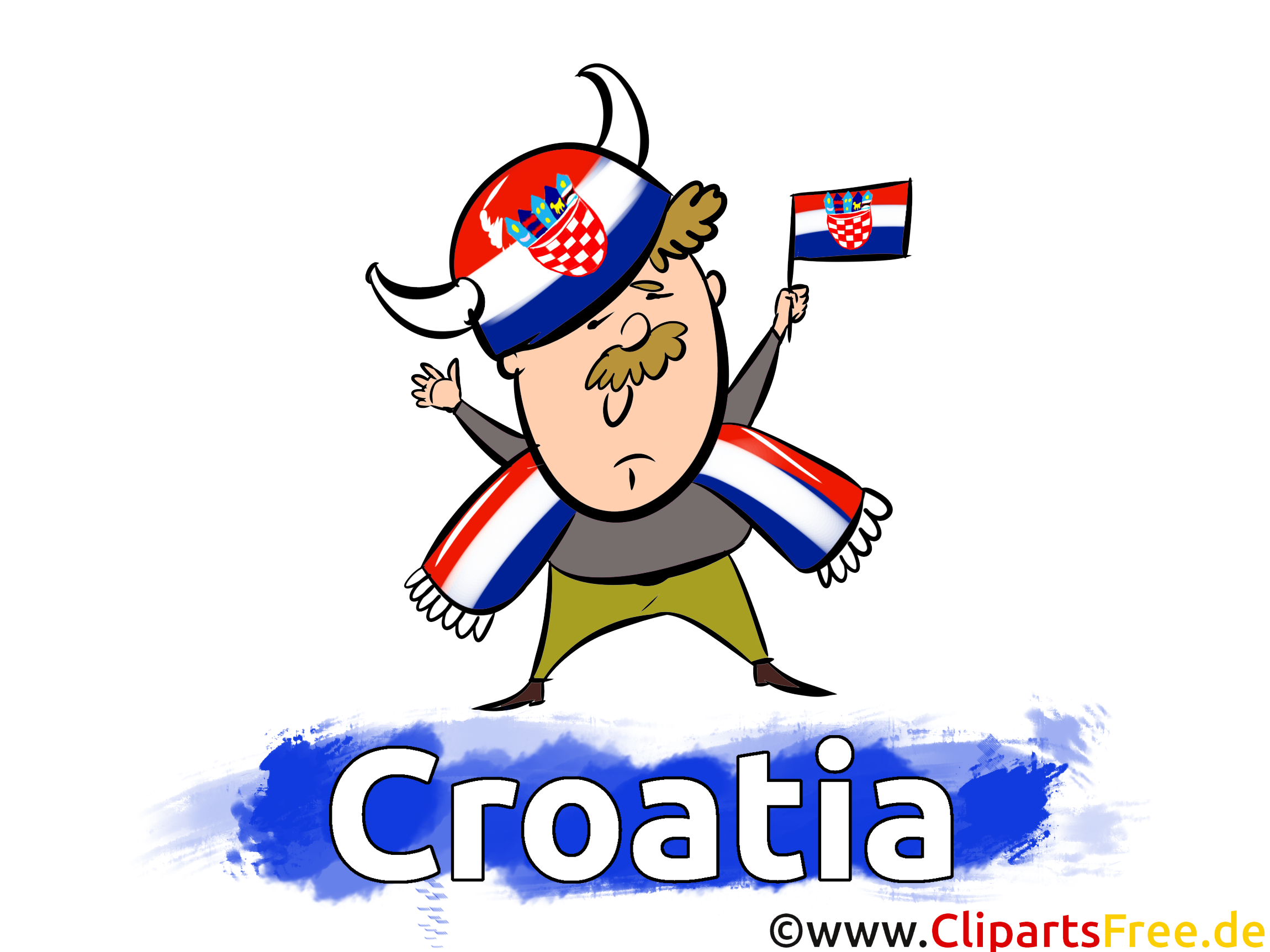 Gratuit Croatie Cliparts Joueurs Soccer télécharger