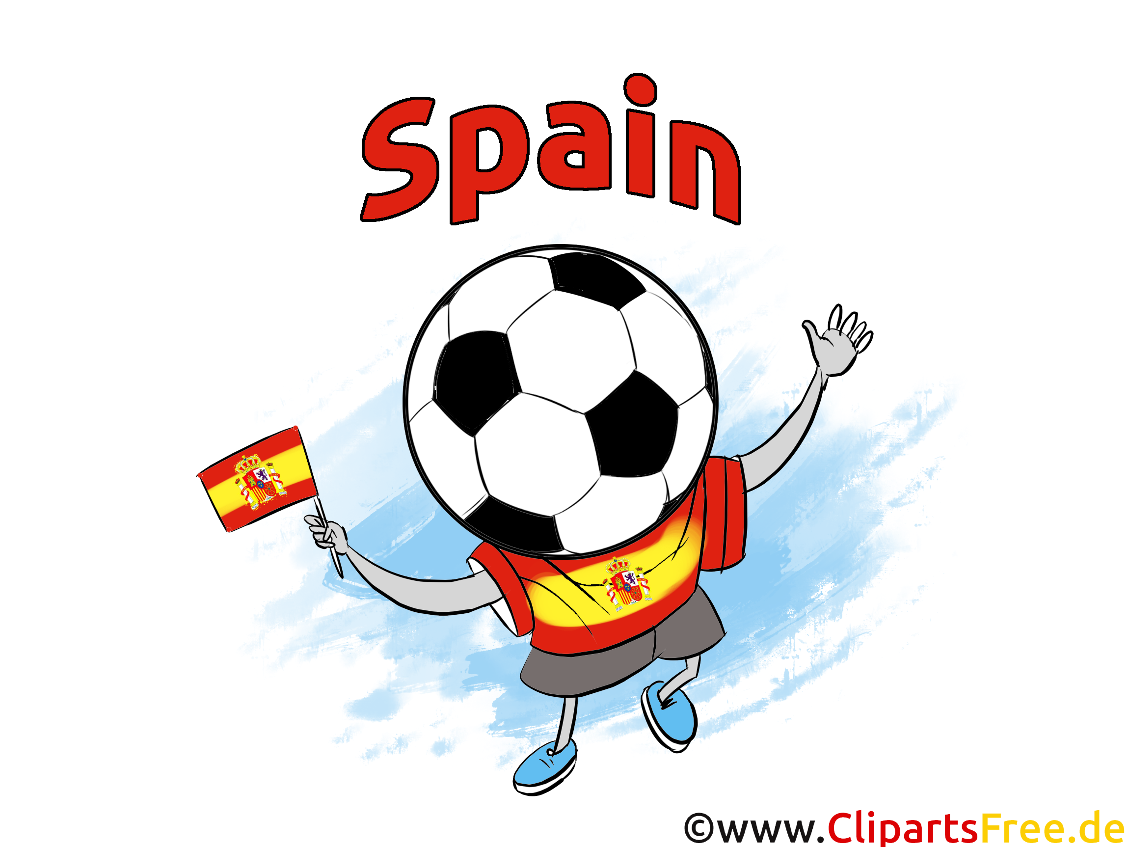 Clip art Images Espagne Football pour télécharger