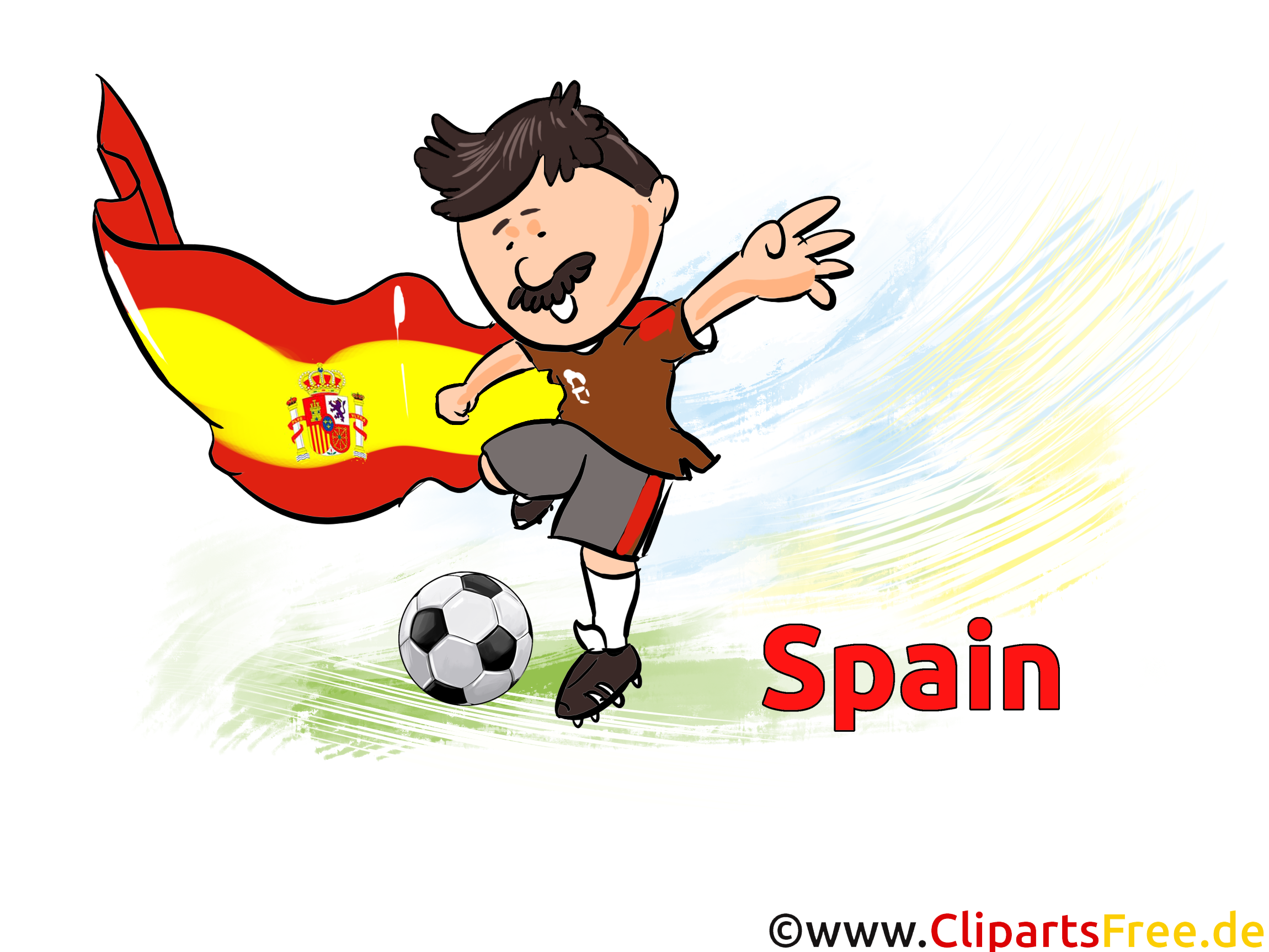 Clipart Football Terrain Espagne pour télécharger