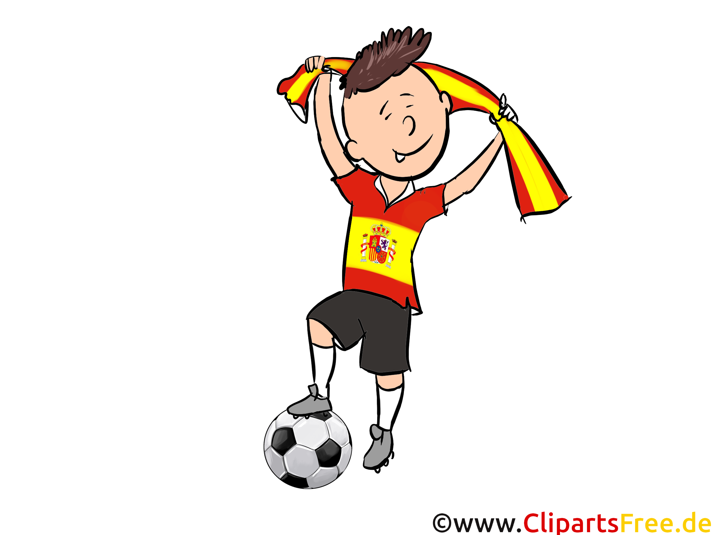 Gratuit Cliparts Joueurs Soccer télécharger Espagne