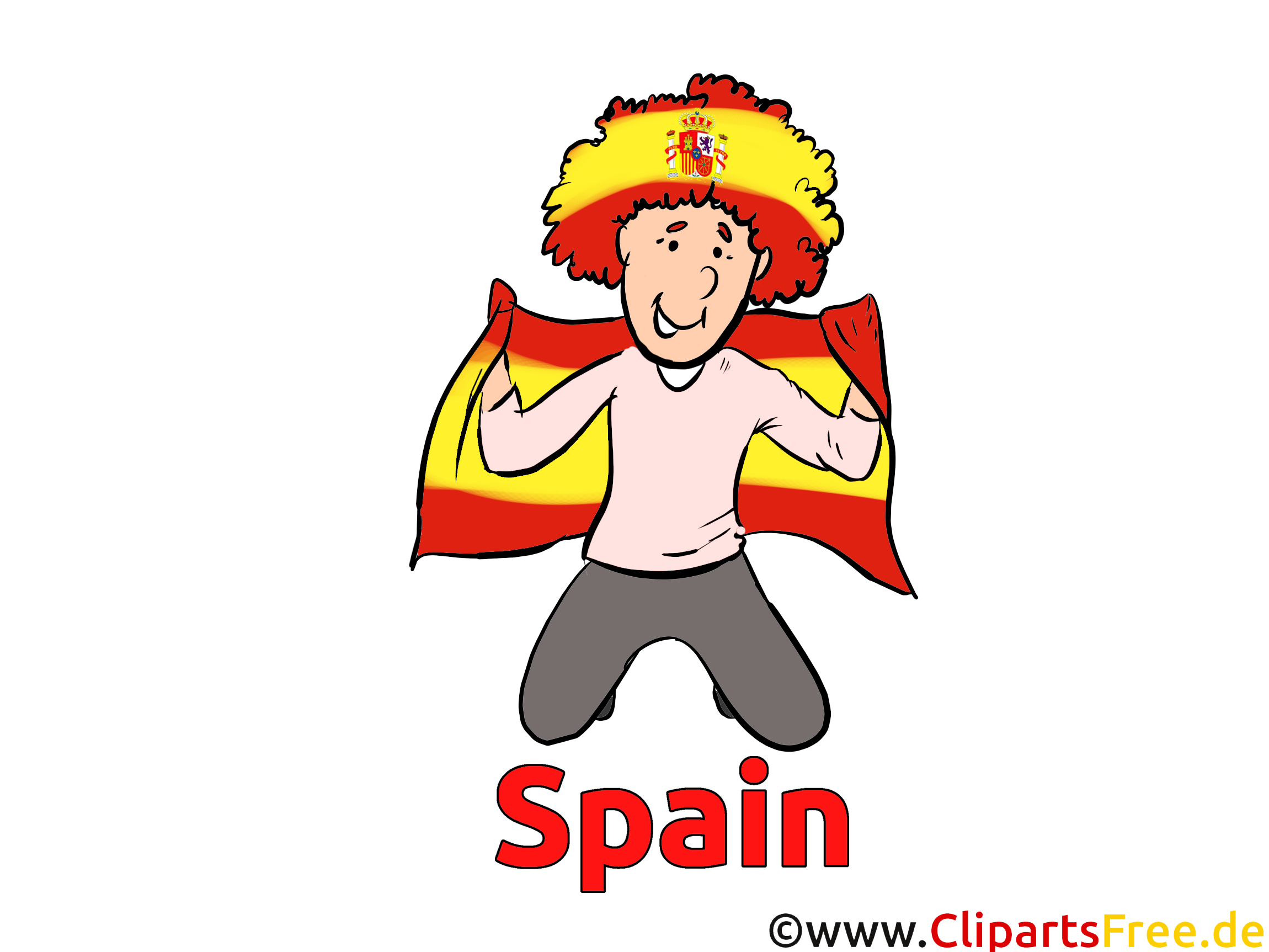 Gratuit Soccer Clip Espagne arts pour télécharger