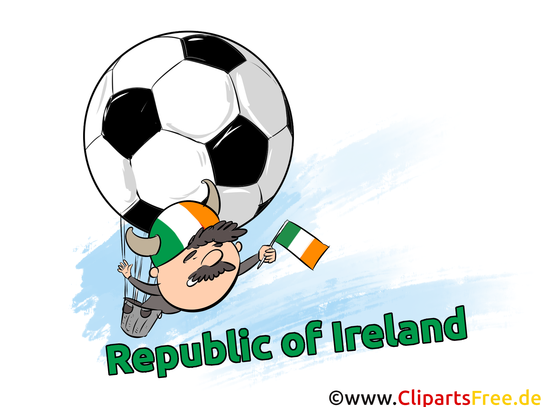 Clip art Images Football pour télécharger Irlande
