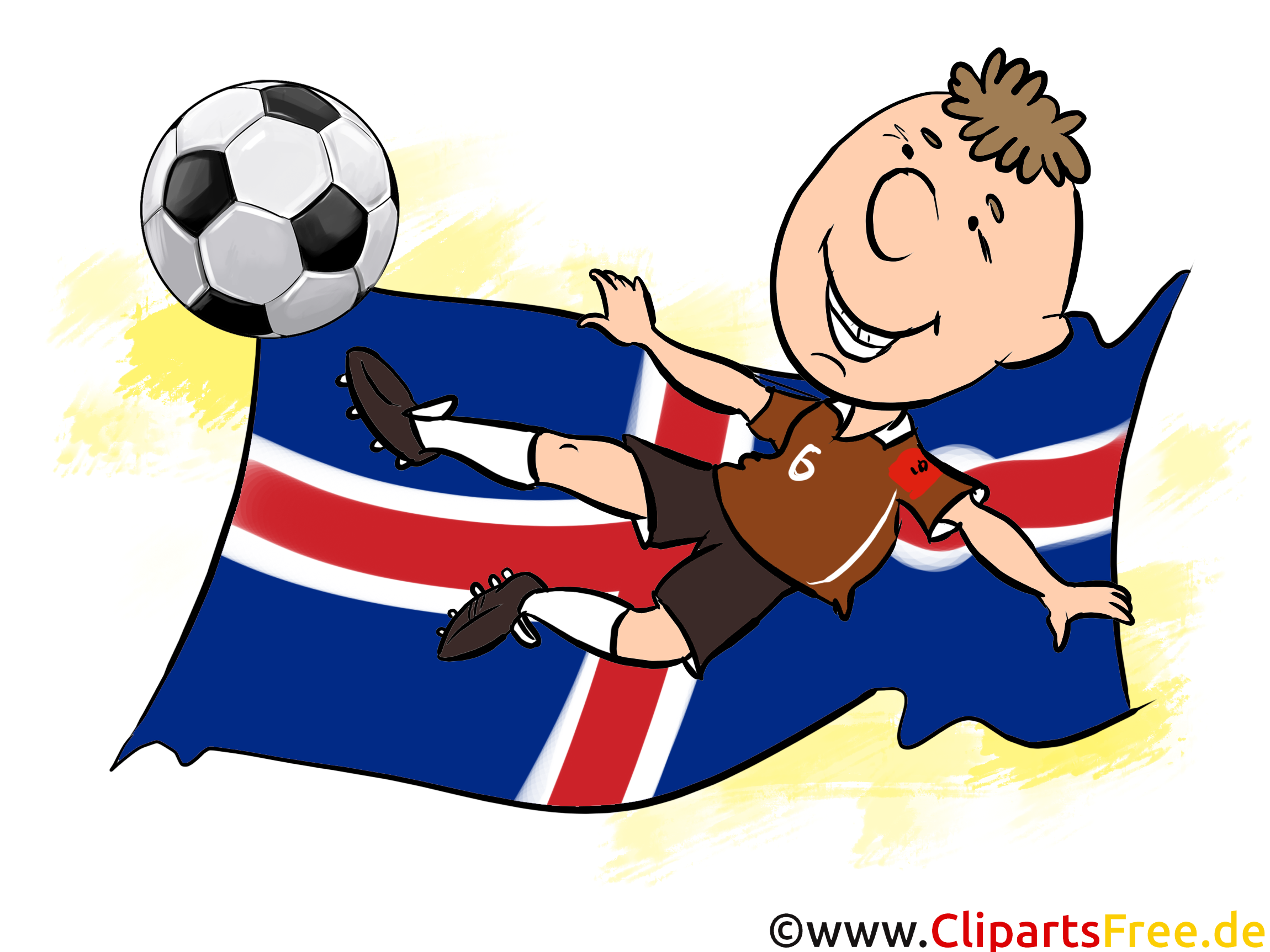 Drapeau Images Football Islande gratuitement