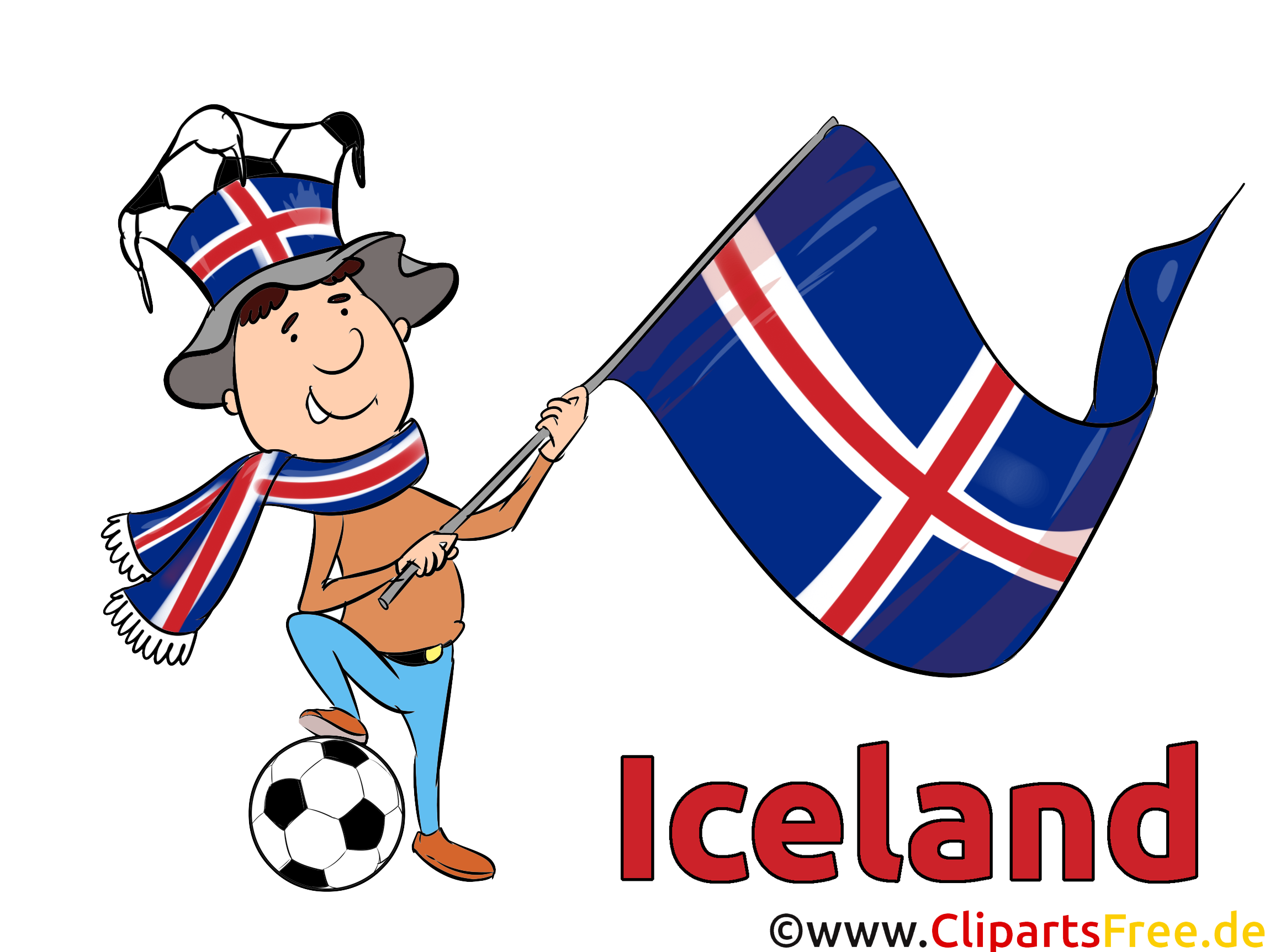 Illustration Islande Soccer gratuitement télécharger