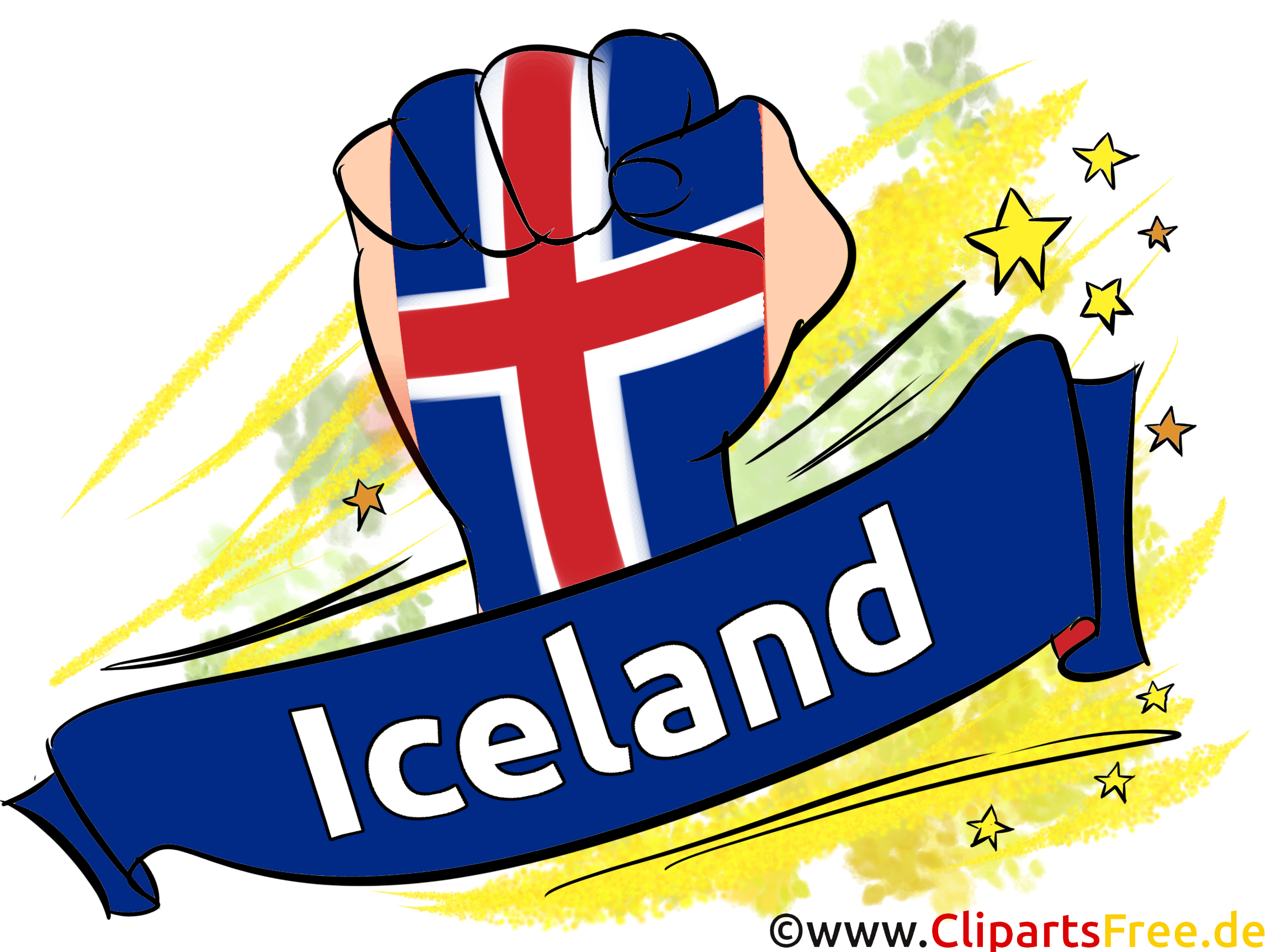 Joueurs Cliparts Soccer Islande pour télécharger