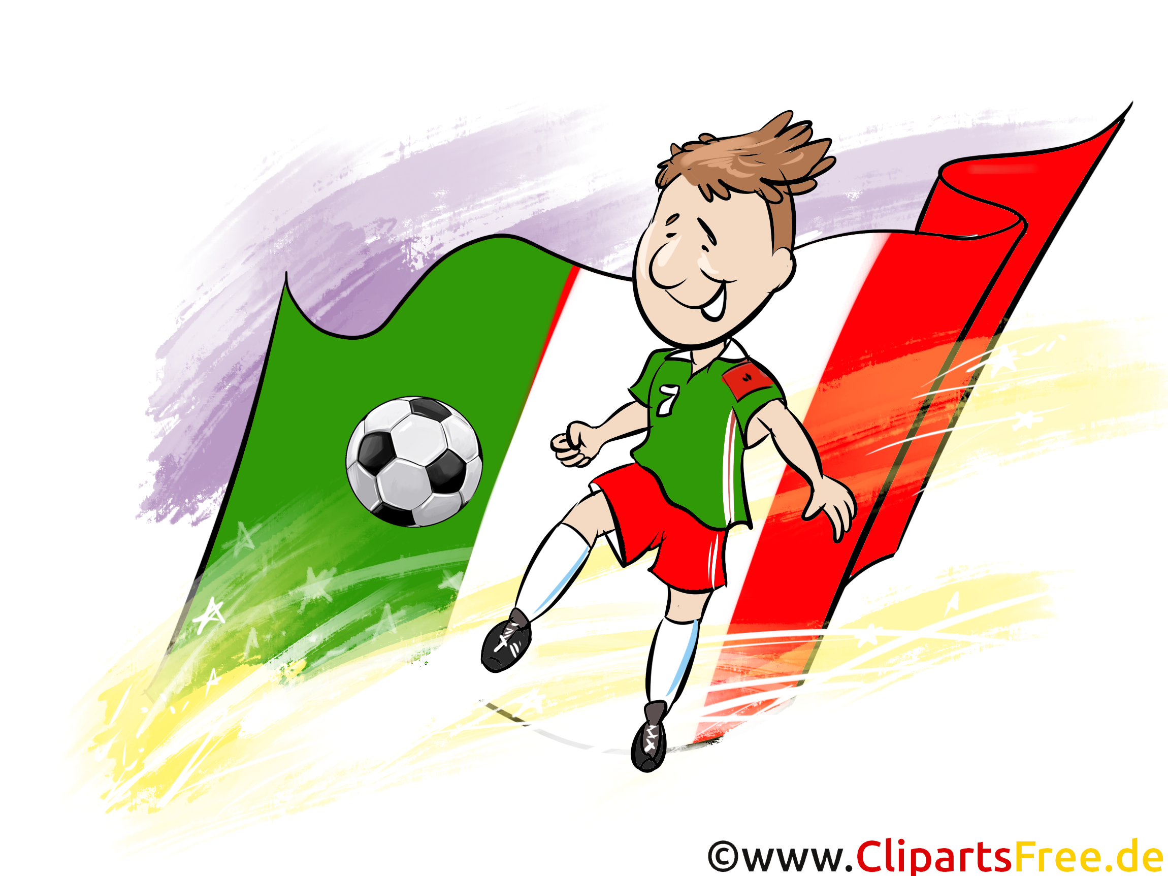 Drapeau Clip art Images Italie Football pour télécharger