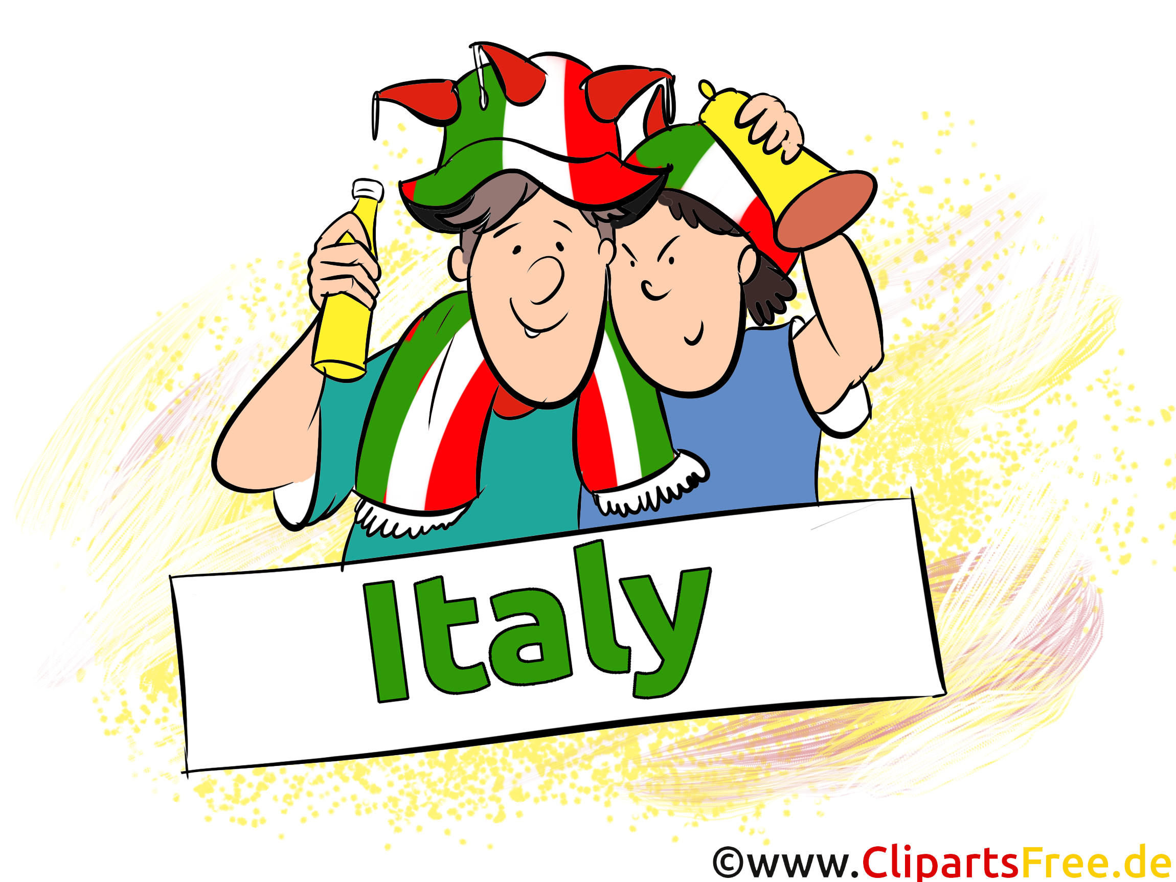 Fans Gratuit Cliparts Joueurs Soccer Italie télécharger