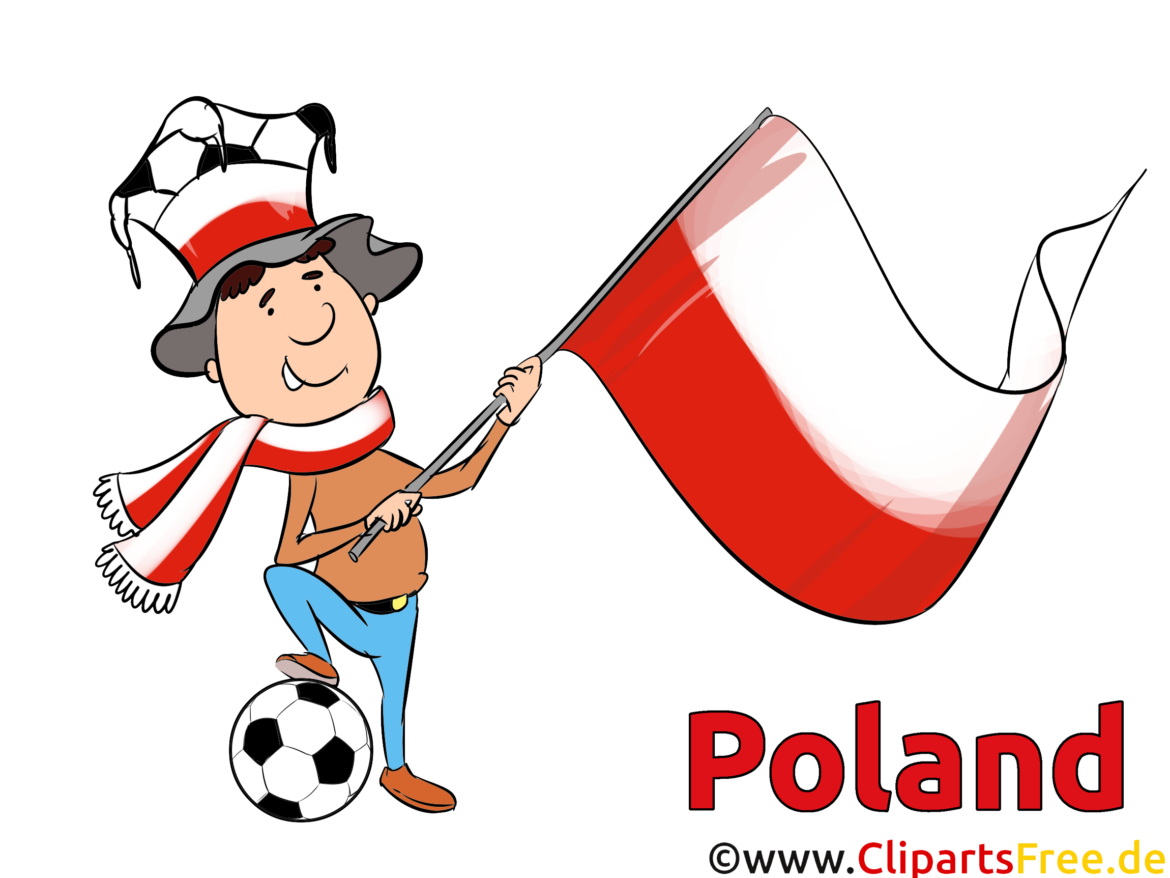 Drapeau Soccer Pologne Images et Illustrations