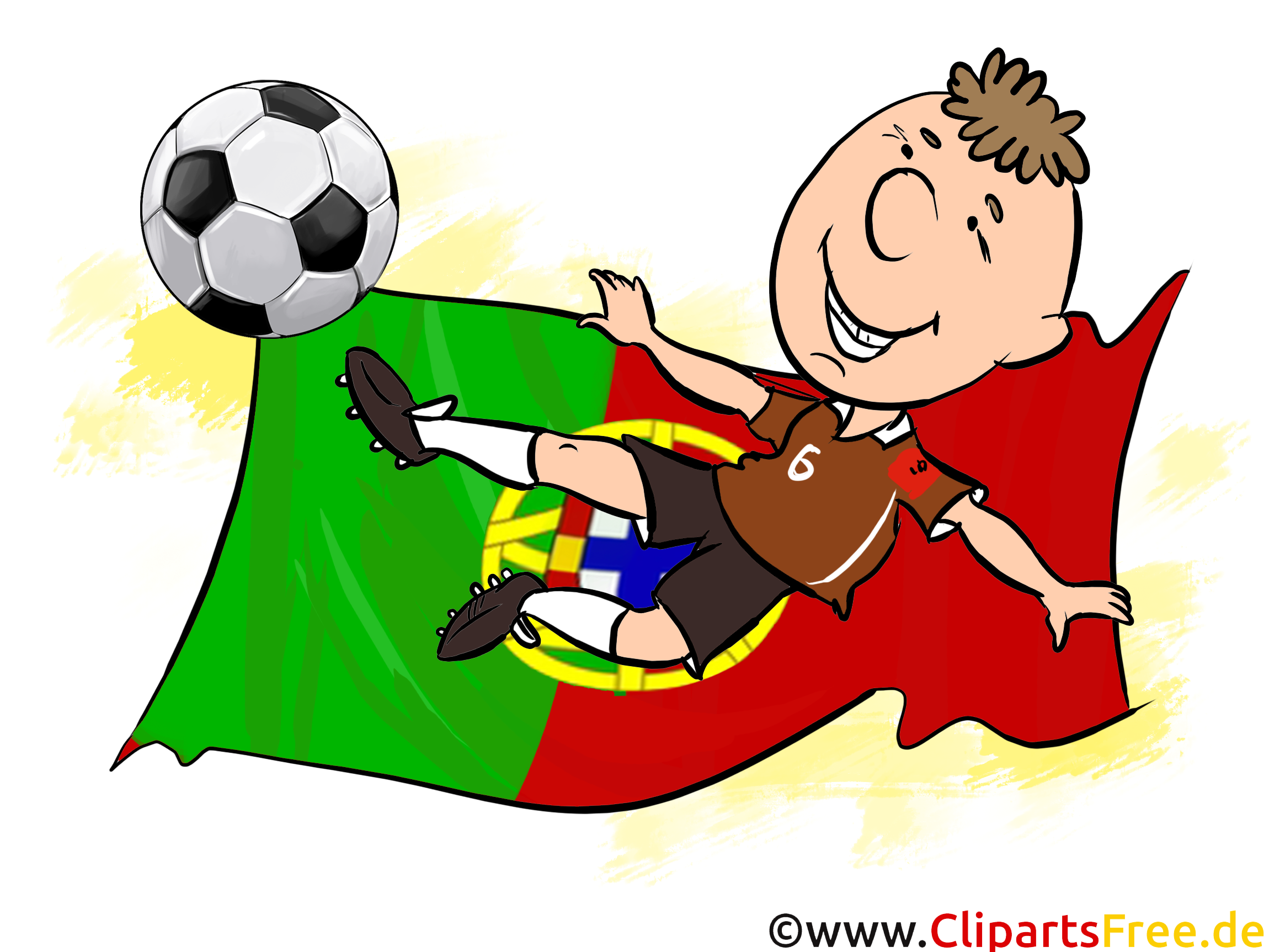 Drapeau Clipart Football Terrain Portugal télécharger
