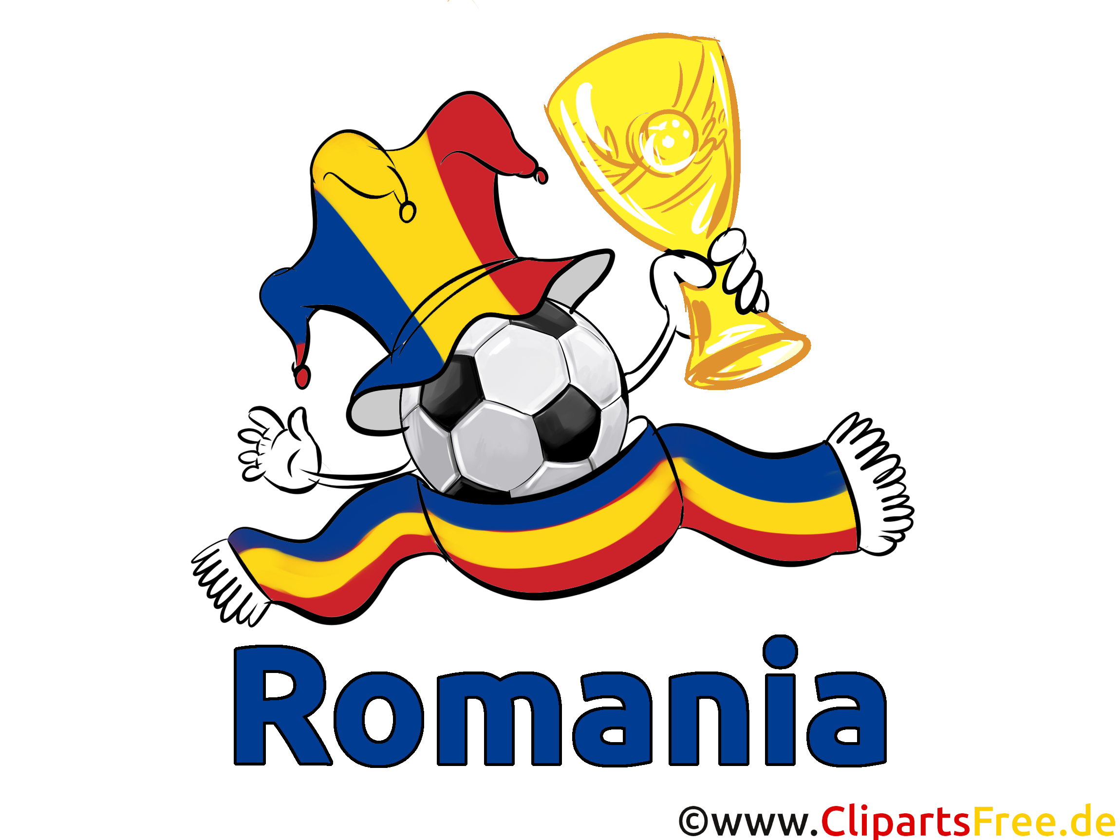 Gratuit Roumanie Cliparts Joueurs Soccer télécharger