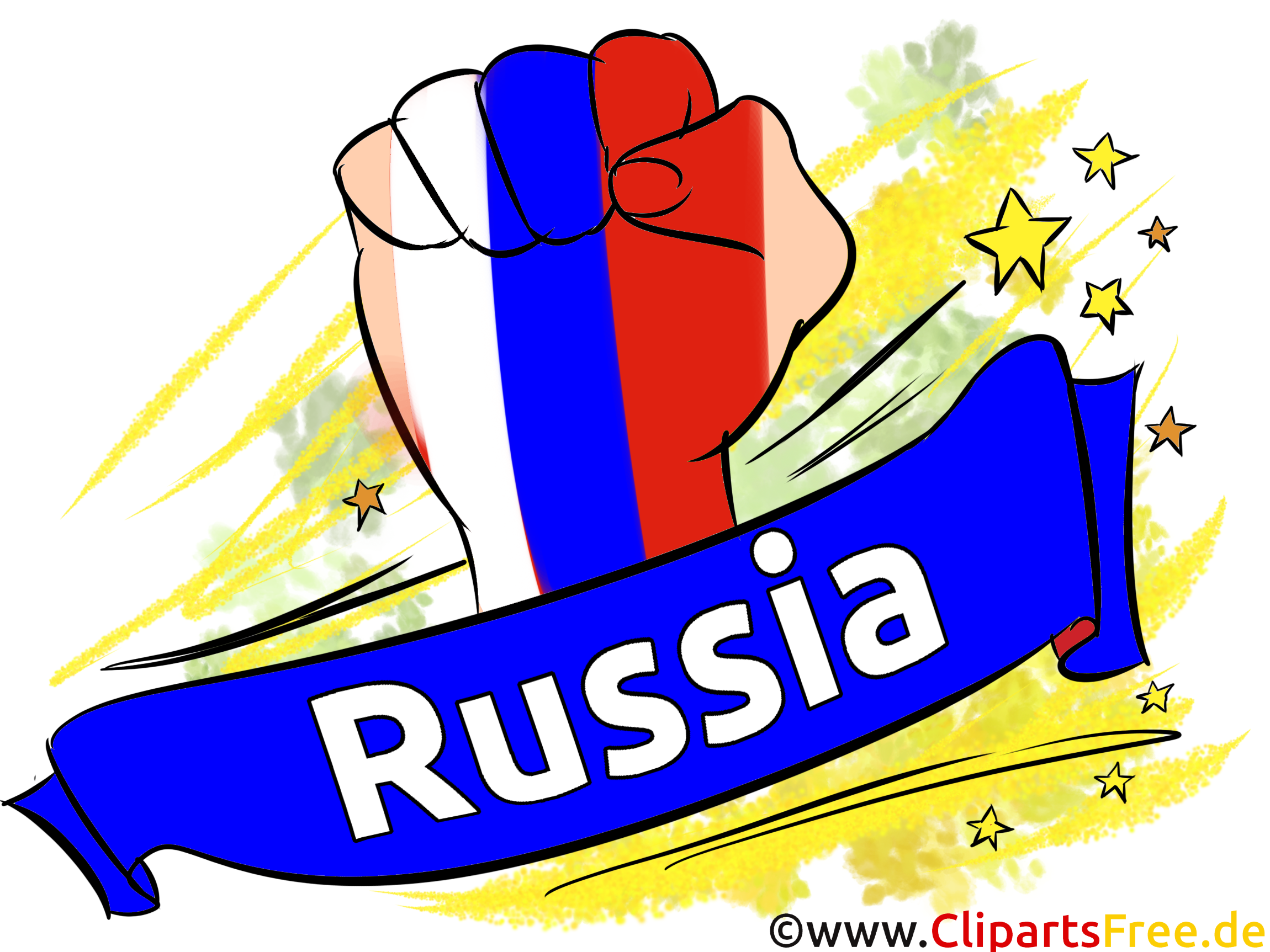Soccer gratuit Cliparts Joueurs avec le Ballon Russie