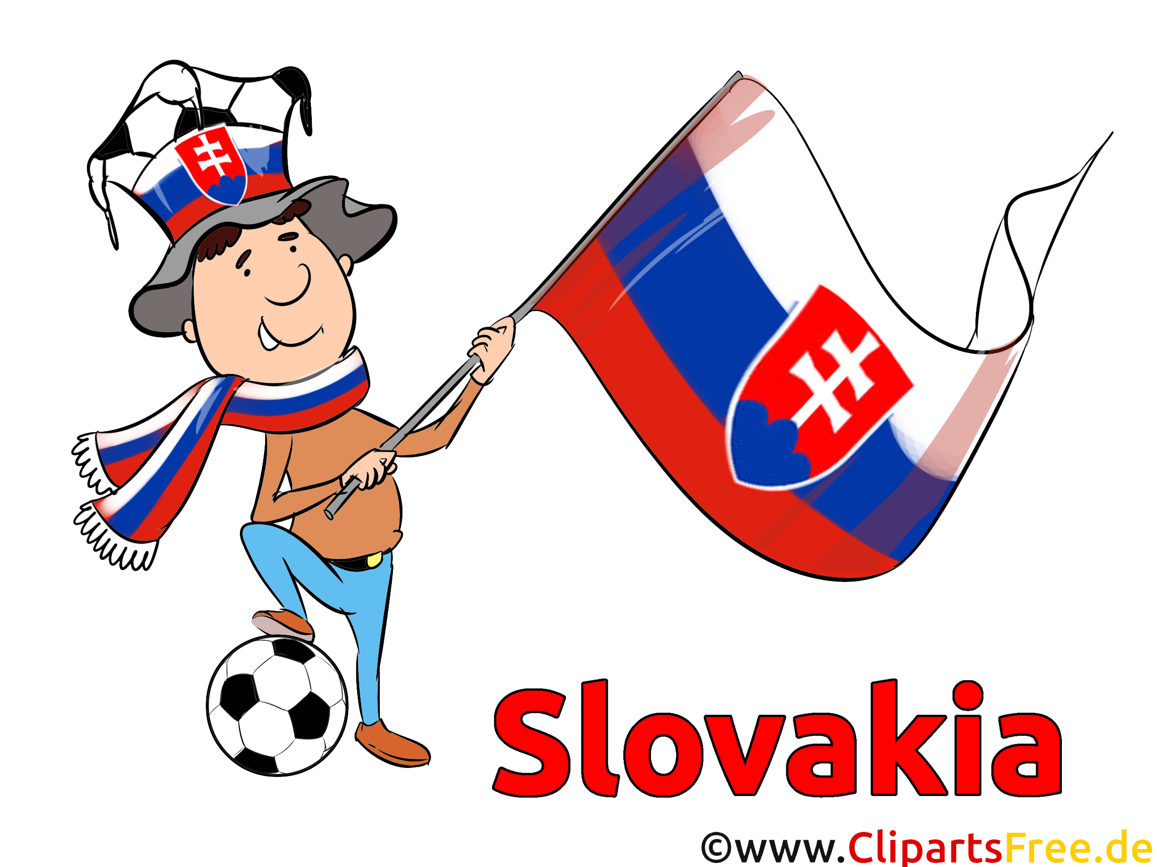 Illustration Soccer gratuitement télécharger Slovaquie