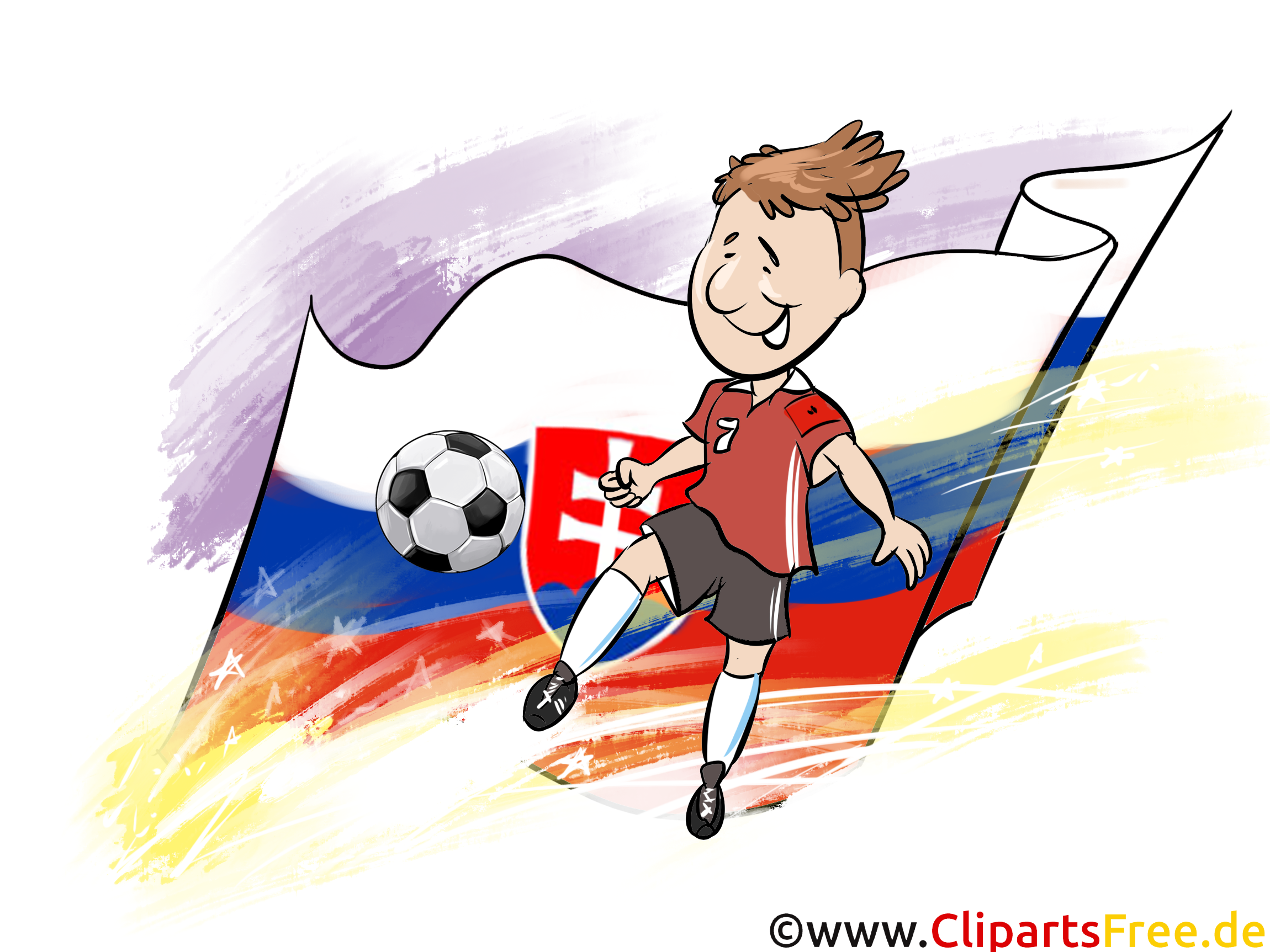 Slovaquie Joueurs Cliparts Soccer pour télécharger