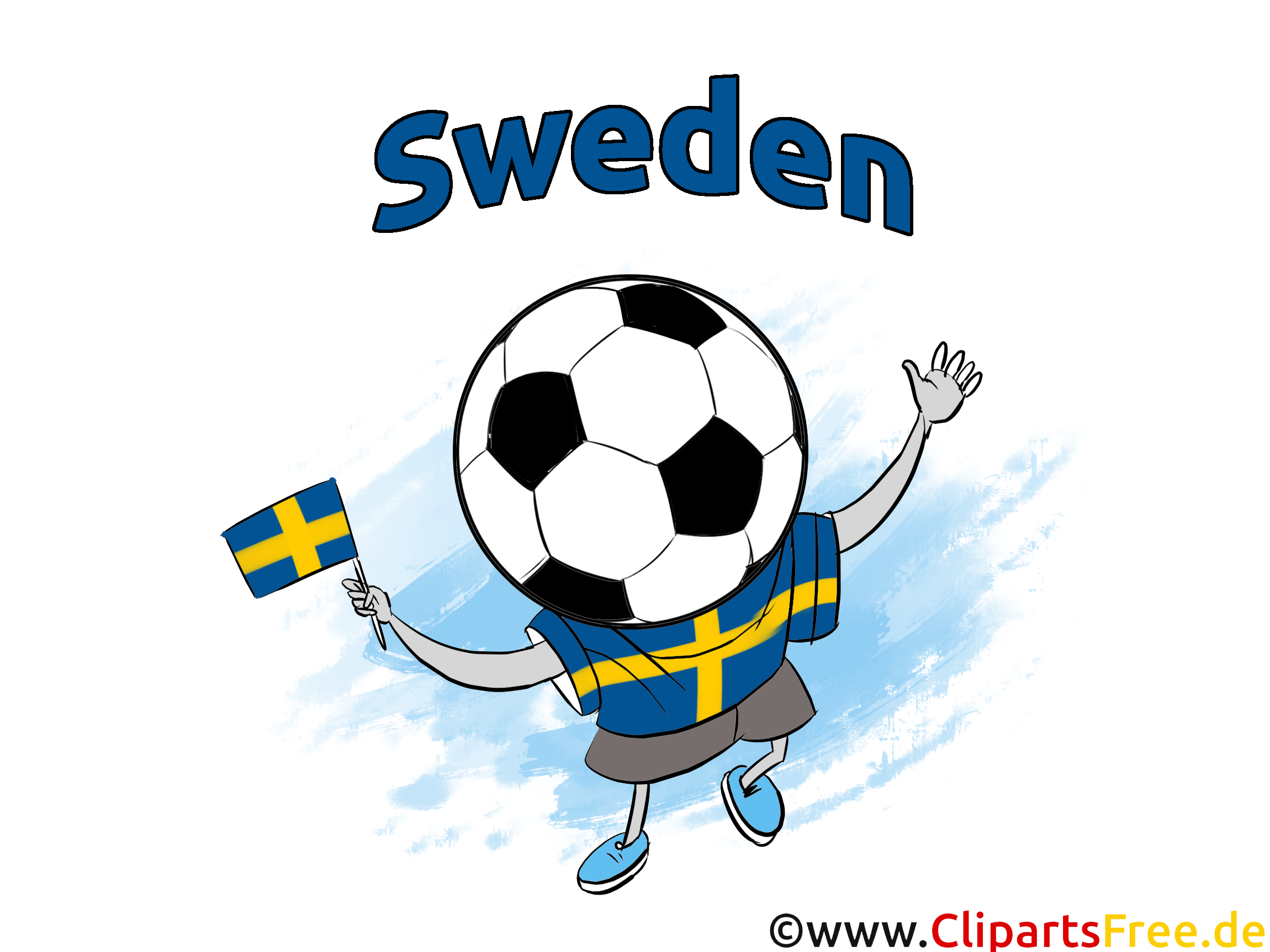 Gratuit Soccer Suède Clip arts pour télécharger