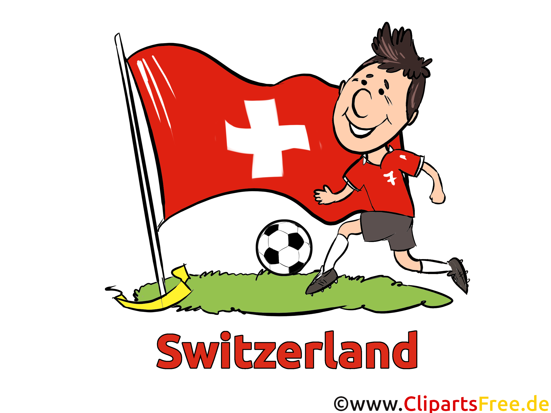 Cliparts Soccer Images pour télécharger Suisse