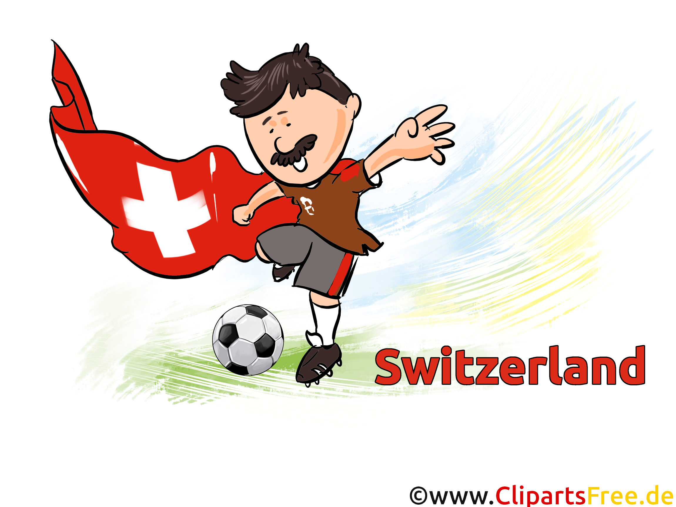 Drapeau Gratuit Soccer Clip arts Suisse pour télécharger