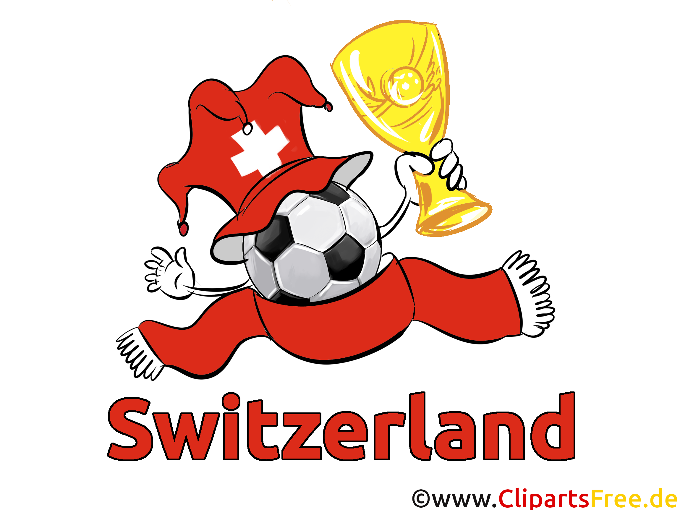 Soccer Suisse gratuit Cliparts Joueurs avec le Ballon