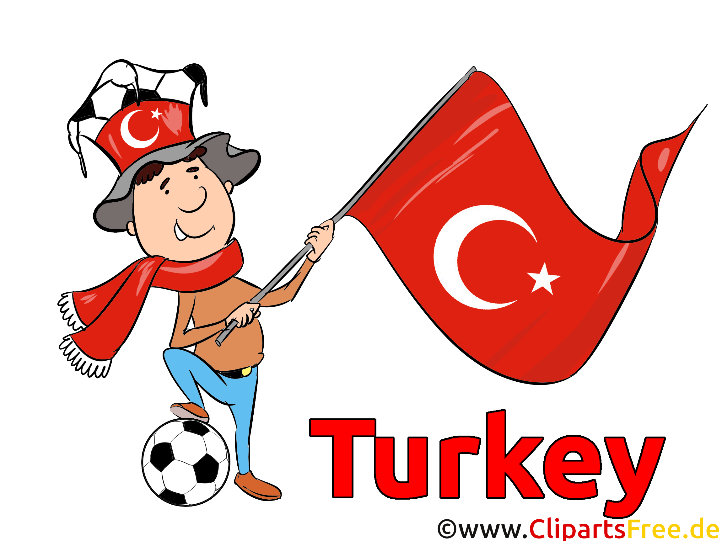 Drapeau Turquie Gratuit Soccer pour télécharger