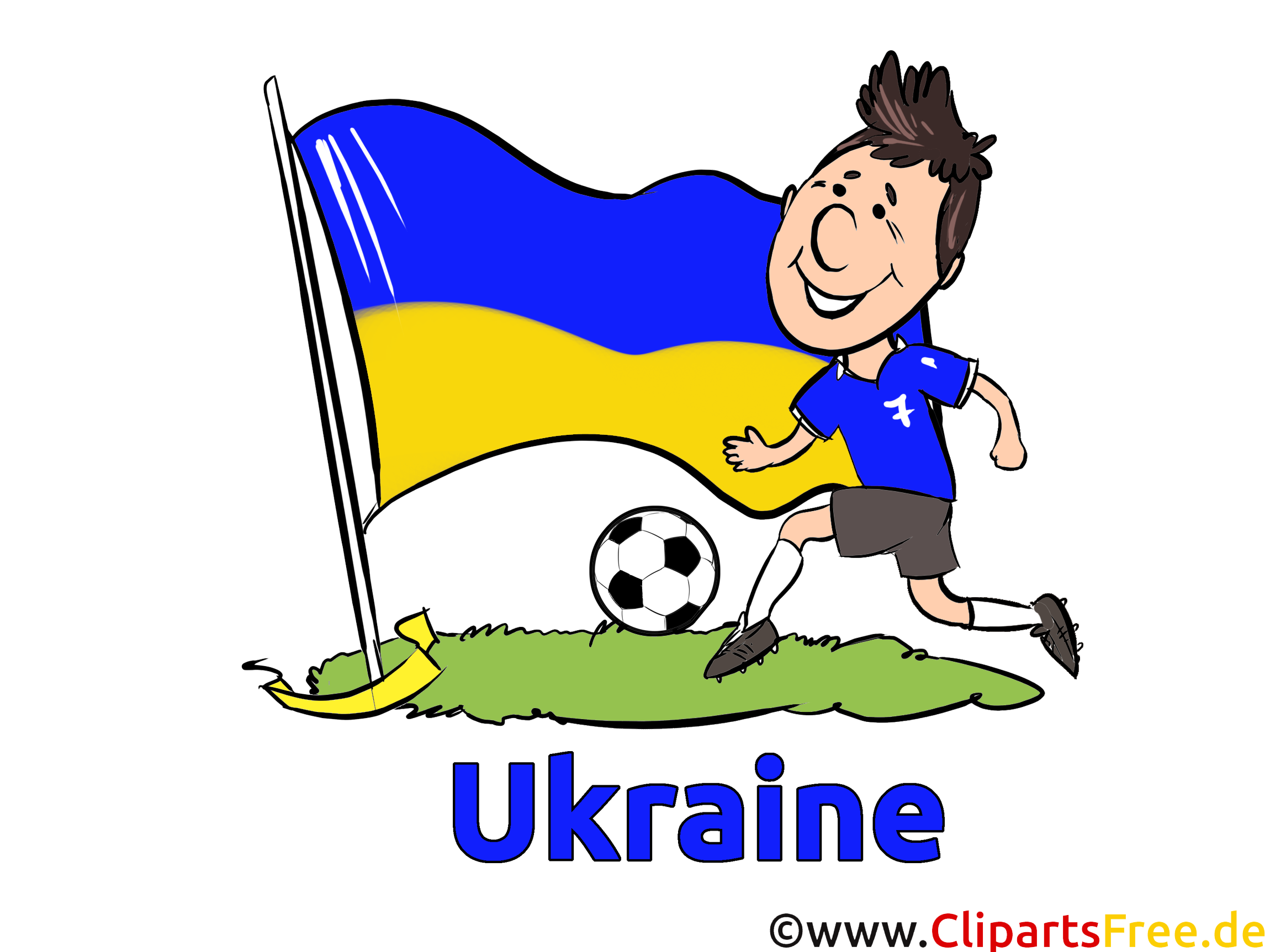 Gratuit Soccer Clip arts pour télécharger Ukraine