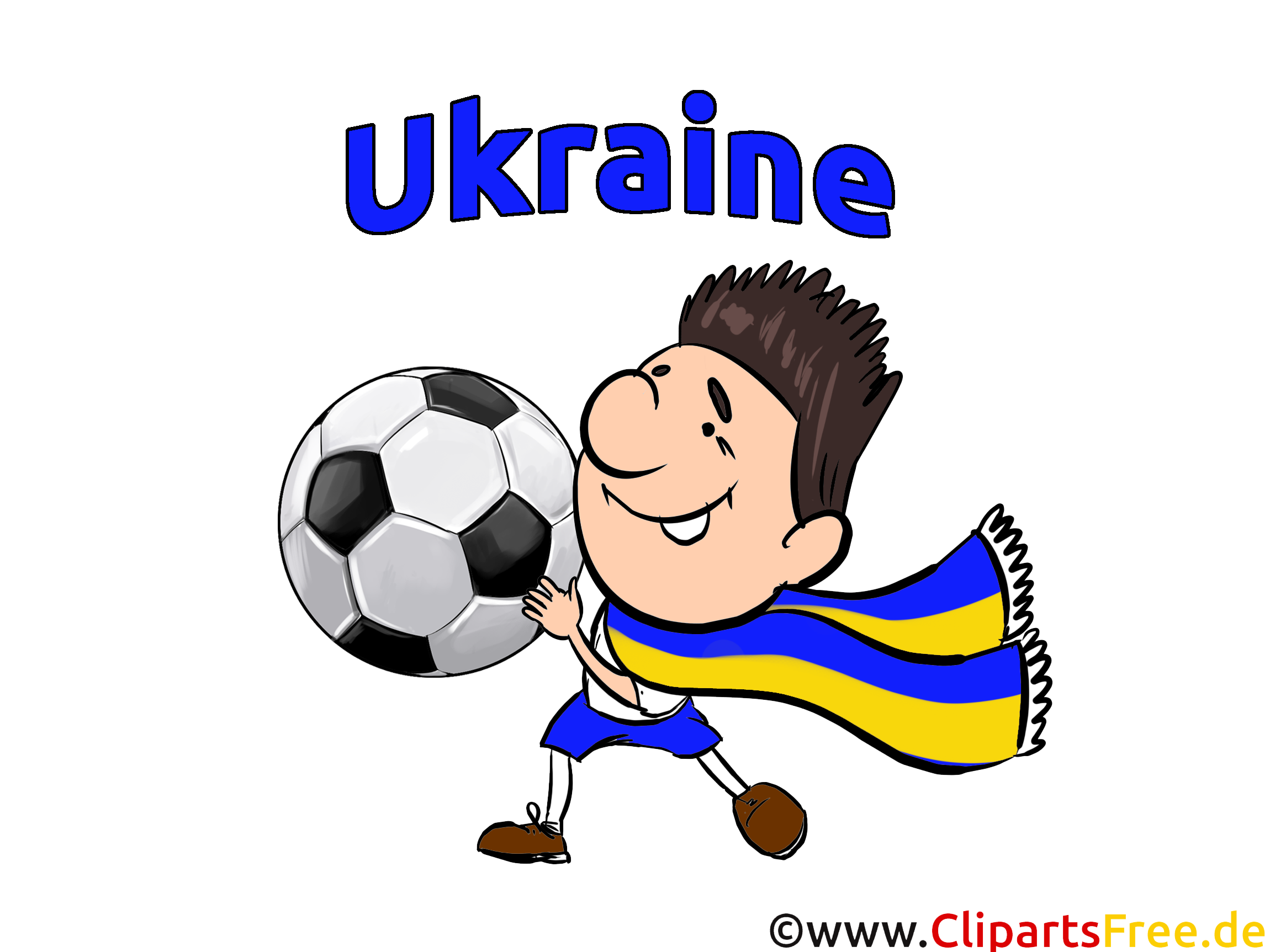 Joueurs Cliparts Soccer Ukraine pour télécharger