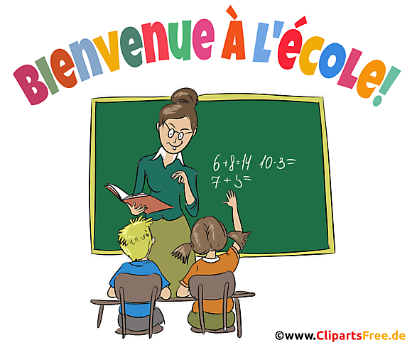 1er jour d'école clipart, dessin gratuite