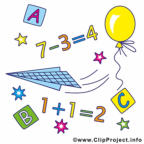 Équations dessins gratuits – Début école clipart