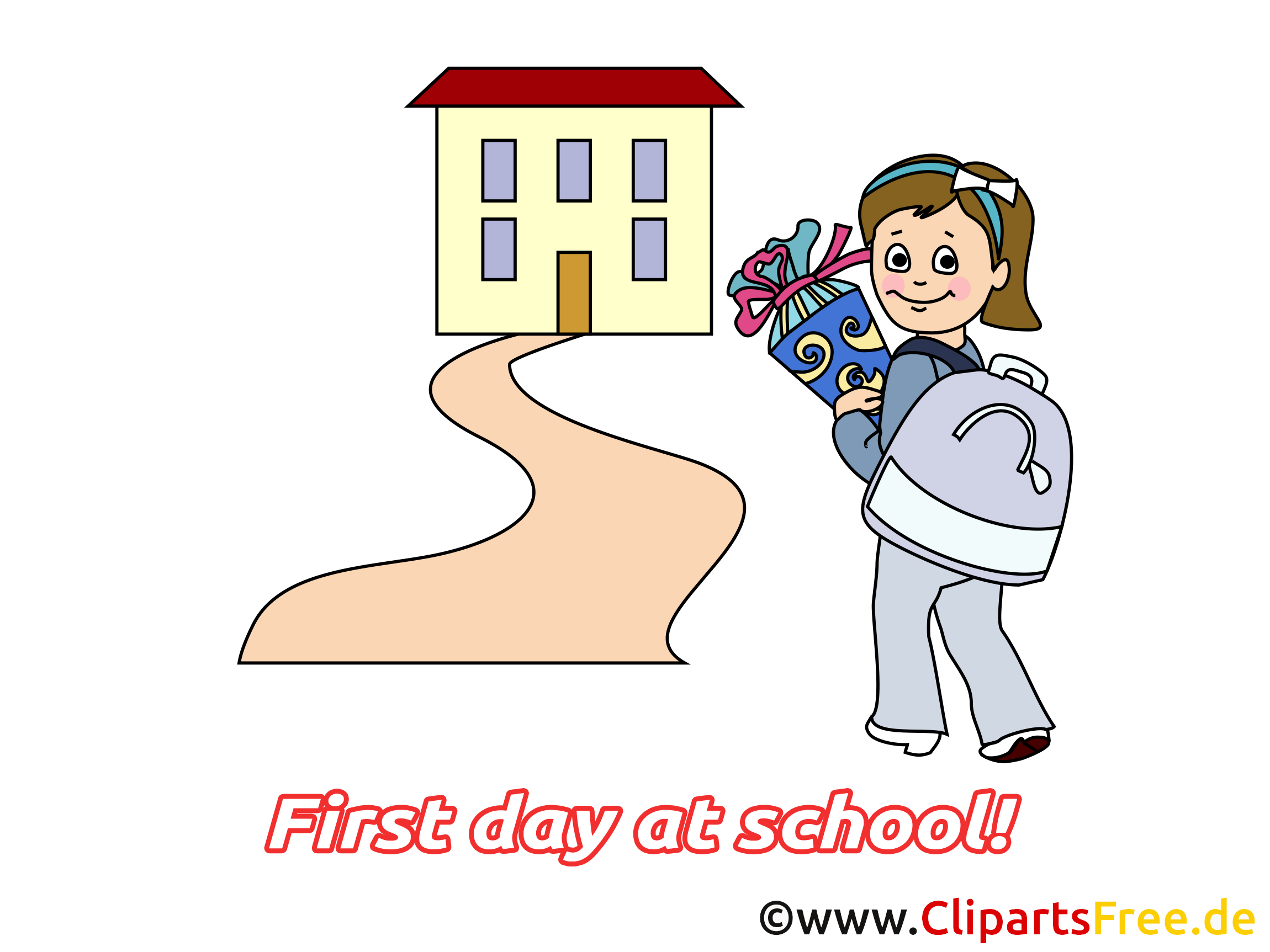 Premier jour dessin – Début école à télécharger