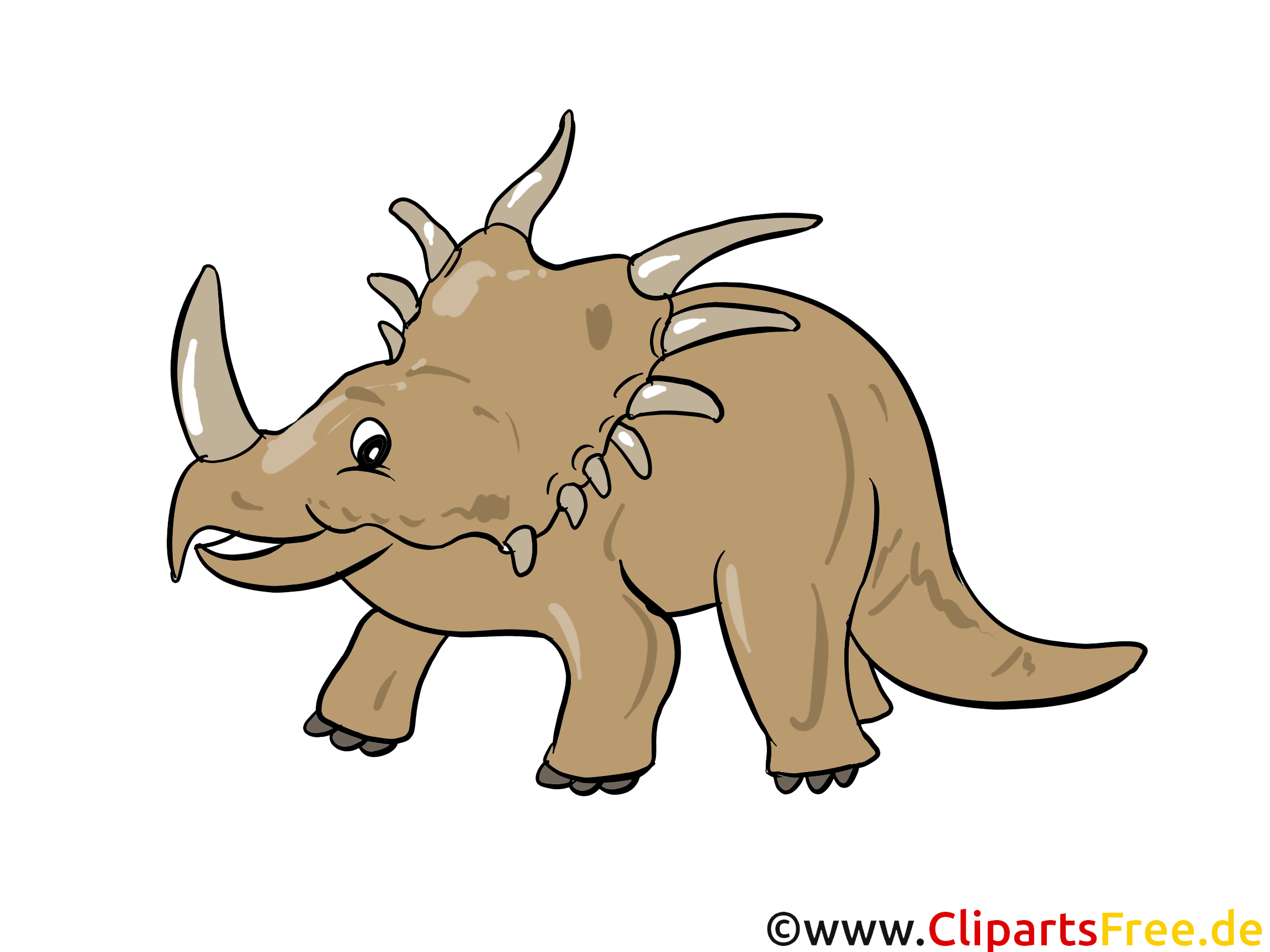 Styracosaurus illustration gratuite – Dinosaure clipart