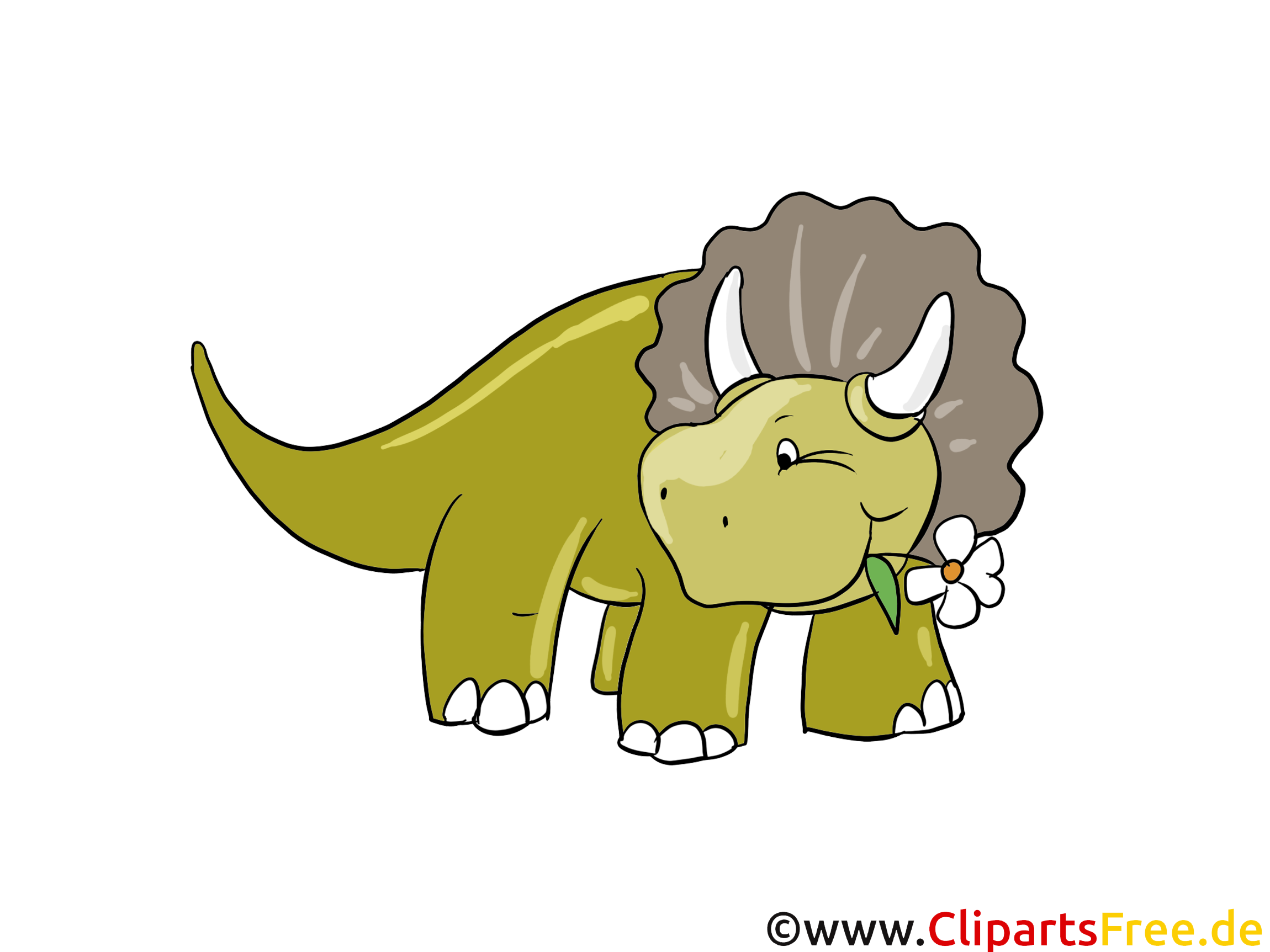 Tricératops image à télécharger – Dinosaure clipart