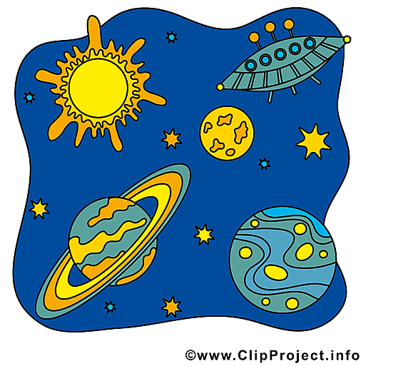 Cosmos clip arts gratuits - Planètes illustrations
