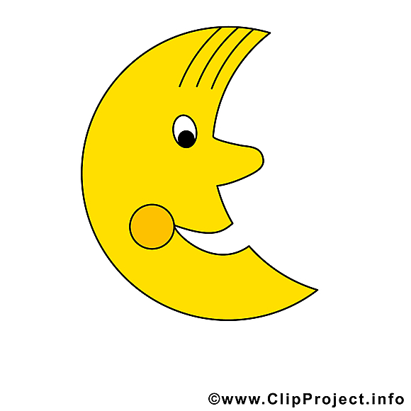 Croissant clip art gratuit – Lune images gratuites