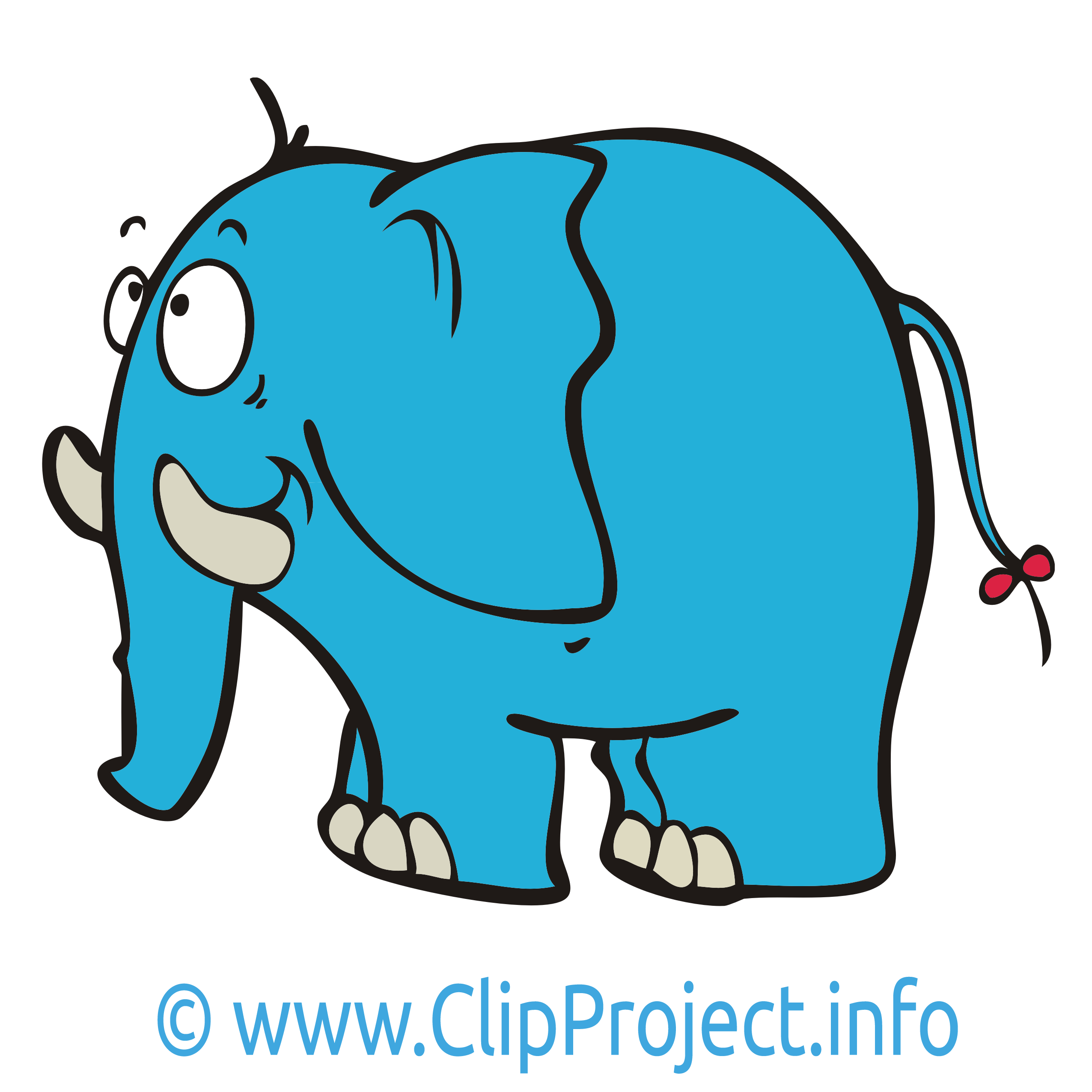 Éléphant clip art – Animal image gratuite