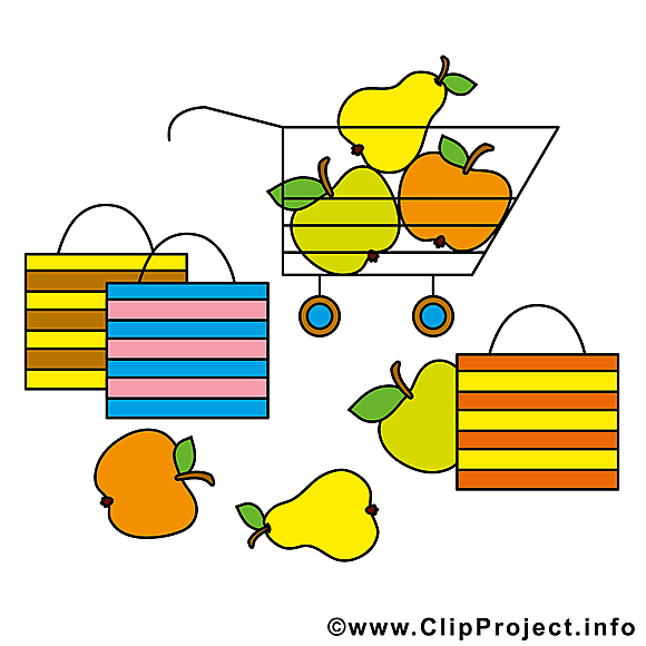 Fruits clip art gratuit - Shoping dessin