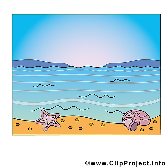 Mer plage illustration à télécharger gratuite