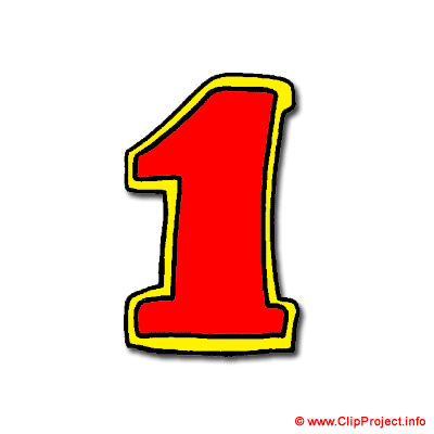 Numero 1 clipart gratuit