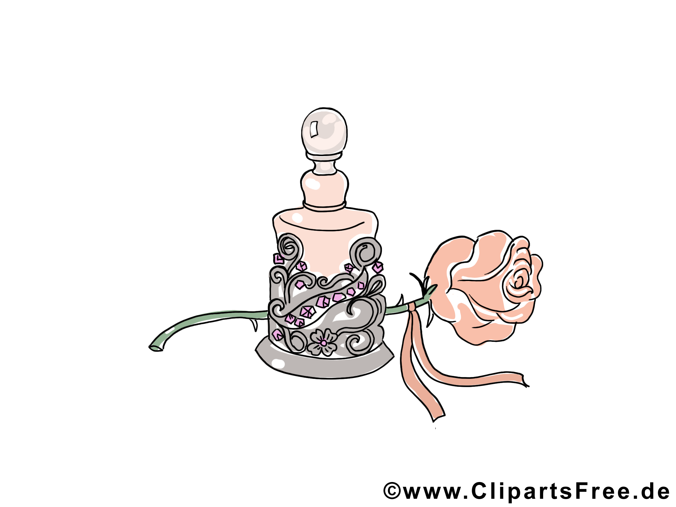 Parfum illustration - Rose images gratuites