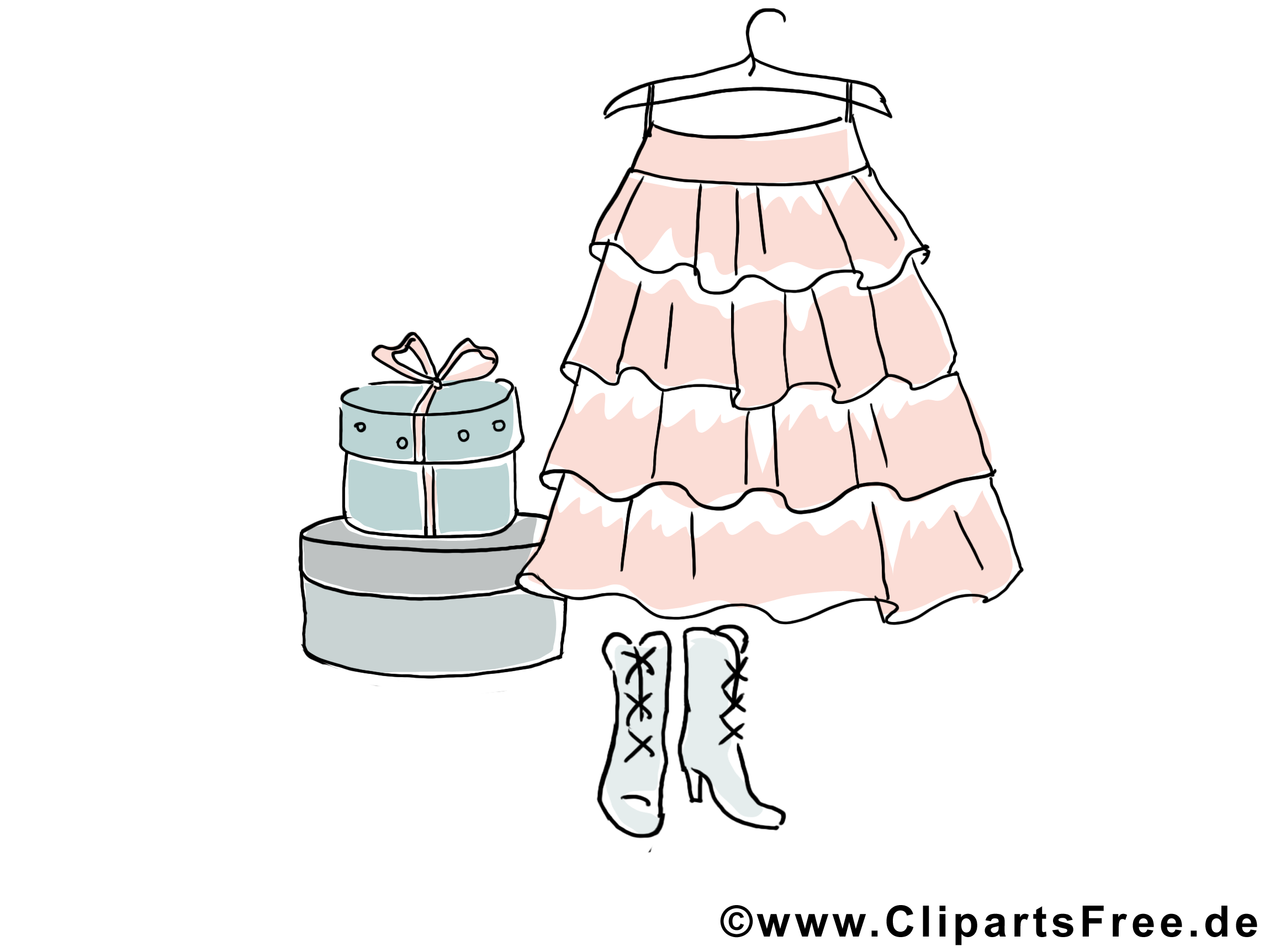 Robe clip art – Chaussures image gratuite