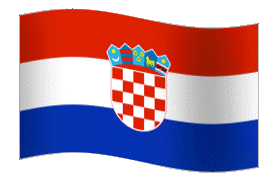 Croatie clip art gratuit - Drapeau dessin