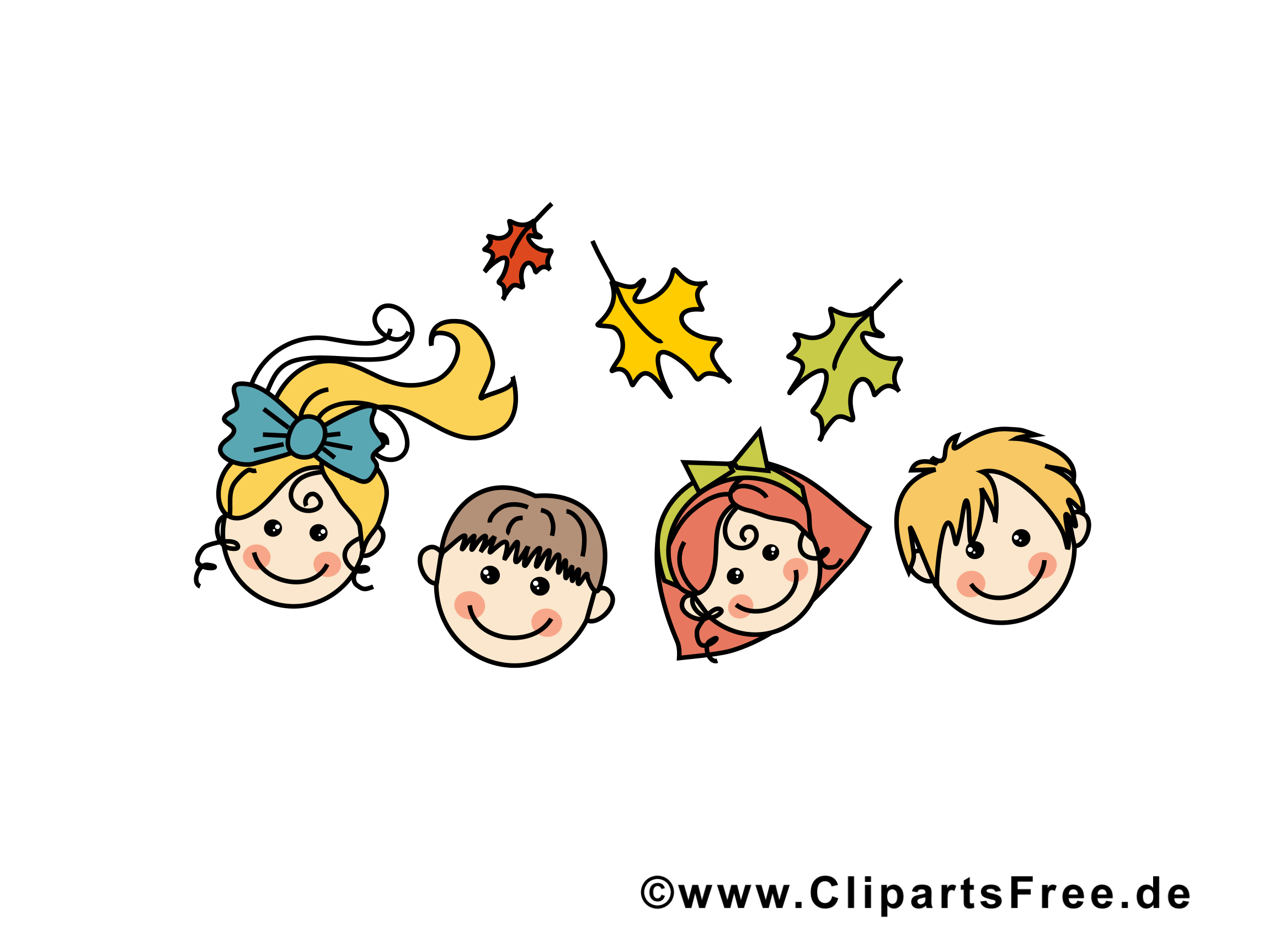 Enfants clip arts gratuits – École illustrations