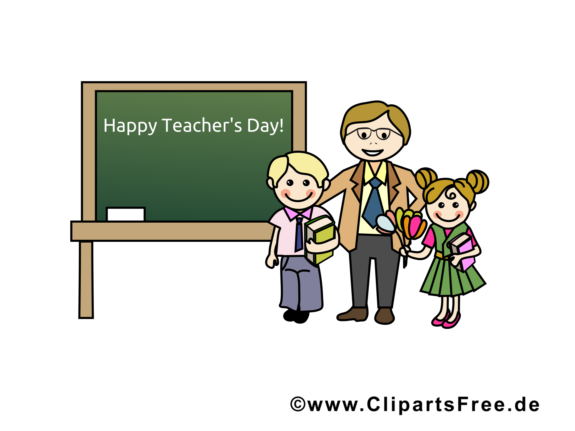 Journée de l'enseignant – École images cliparts